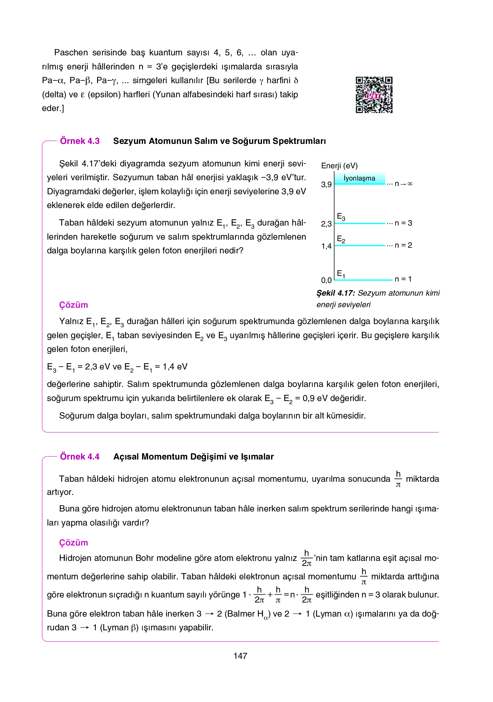 12. Sınıf Yıldırım Yayınları Fizik Ders Kitabı Sayfa 147 Cevapları