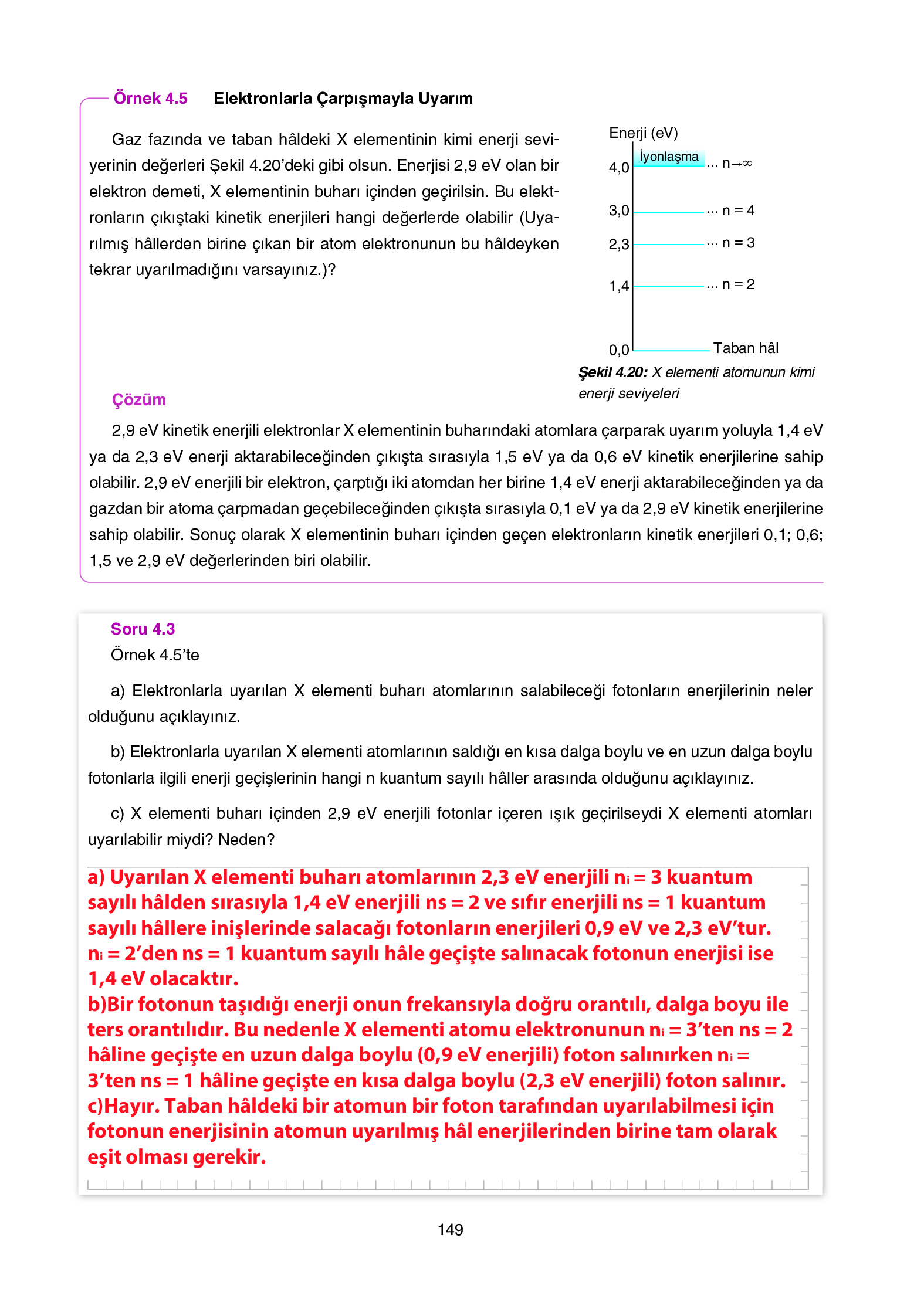 12. Sınıf Yıldırım Yayınları Fizik Ders Kitabı Sayfa 149 Cevapları