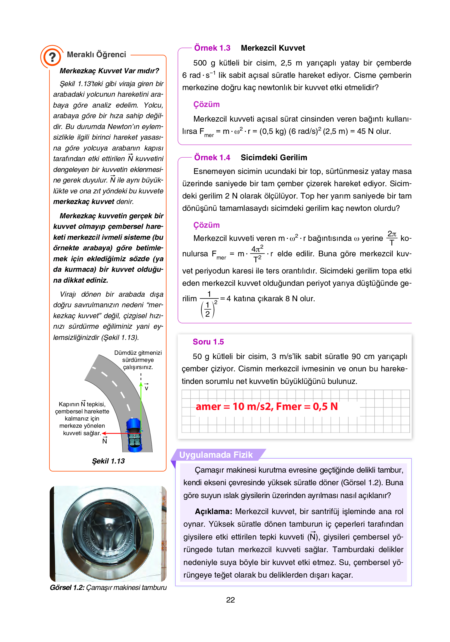 12. Sınıf Yıldırım Yayınları Fizik Ders Kitabı Sayfa 22 Cevapları