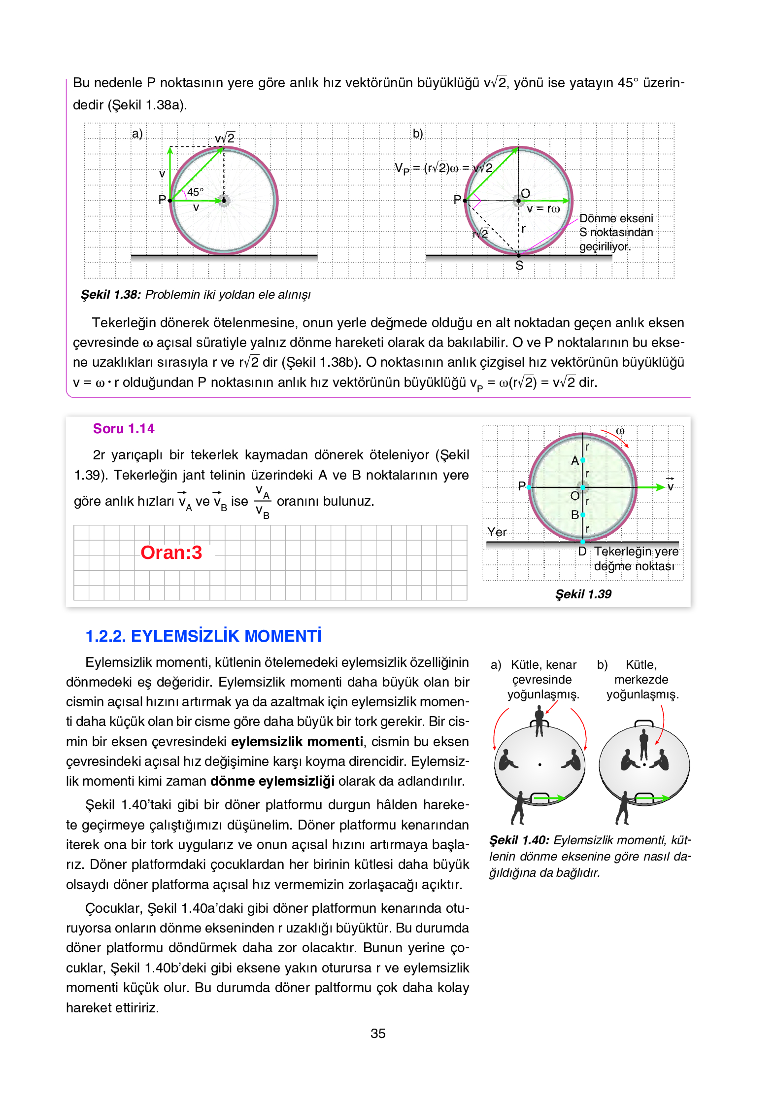 12. Sınıf Yıldırım Yayınları Fizik Ders Kitabı Sayfa 35 Cevapları 12. Sınıf Yıldırım Yayınları Fizik Ders Kitabı Sayfa 35 Cevapları
