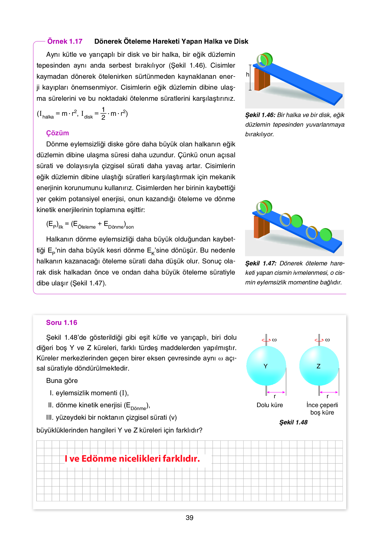 12. Sınıf Yıldırım Yayınları Fizik Ders Kitabı Sayfa 39 Cevapları 12. Sınıf Yıldırım Yayınları Fizik Ders Kitabı Sayfa 39 Cevapları