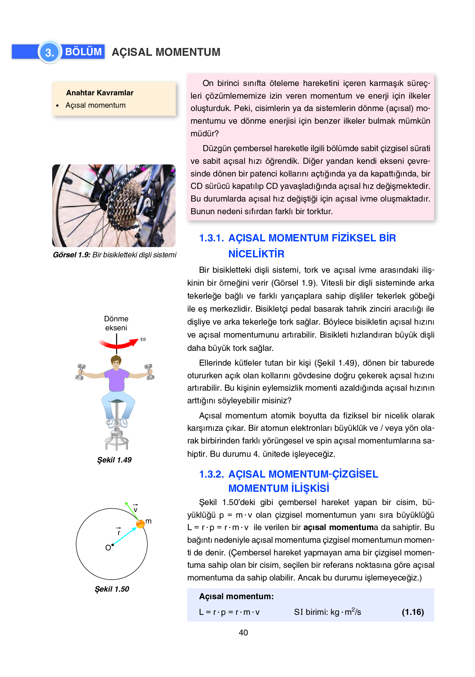 12. Sınıf Yıldırım Yayınları Fizik Ders Kitabı Sayfa 40 Cevapları