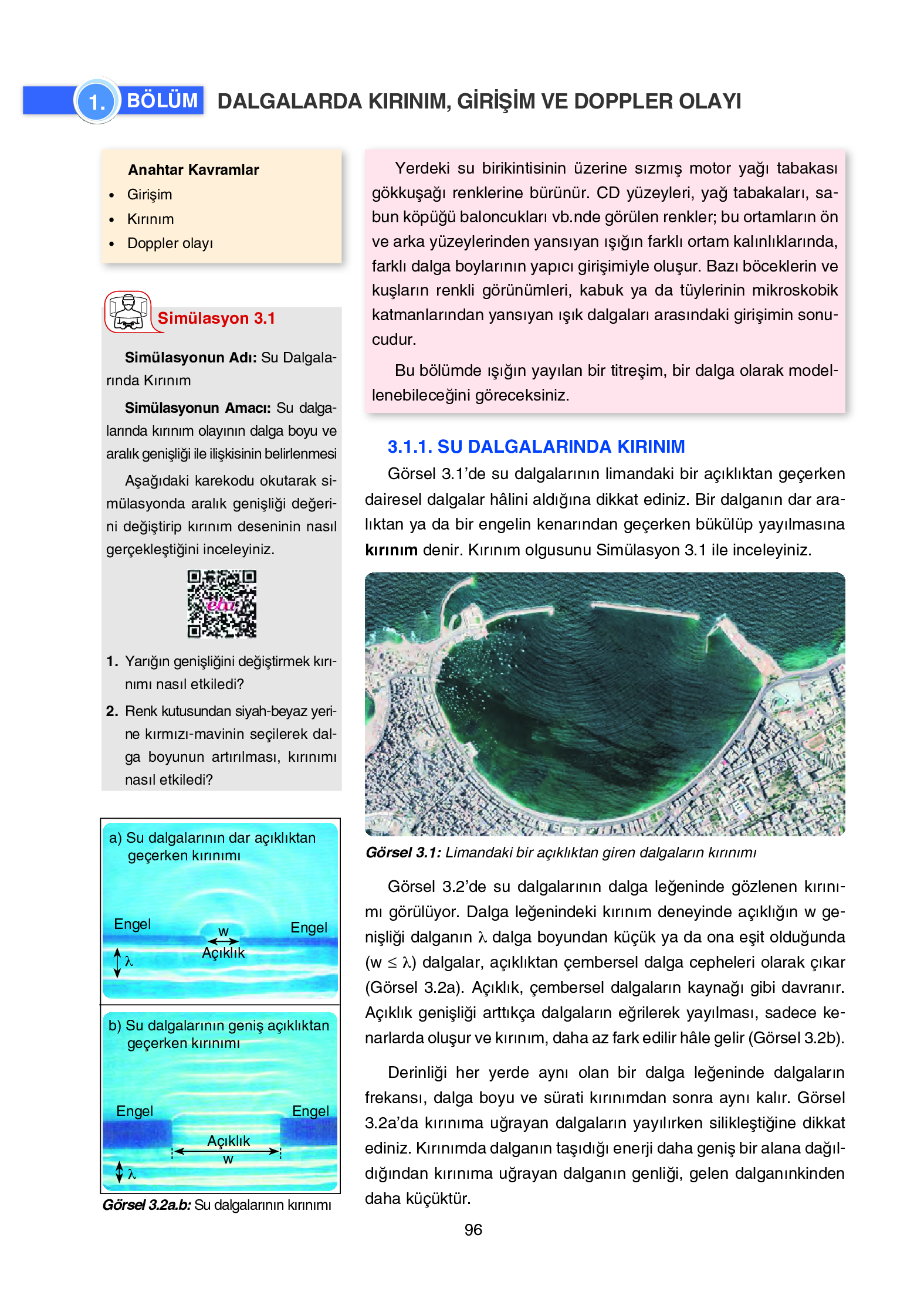 12. Sınıf Yıldırım Yayınları Fizik Ders Kitabı Sayfa 96 Cevapları