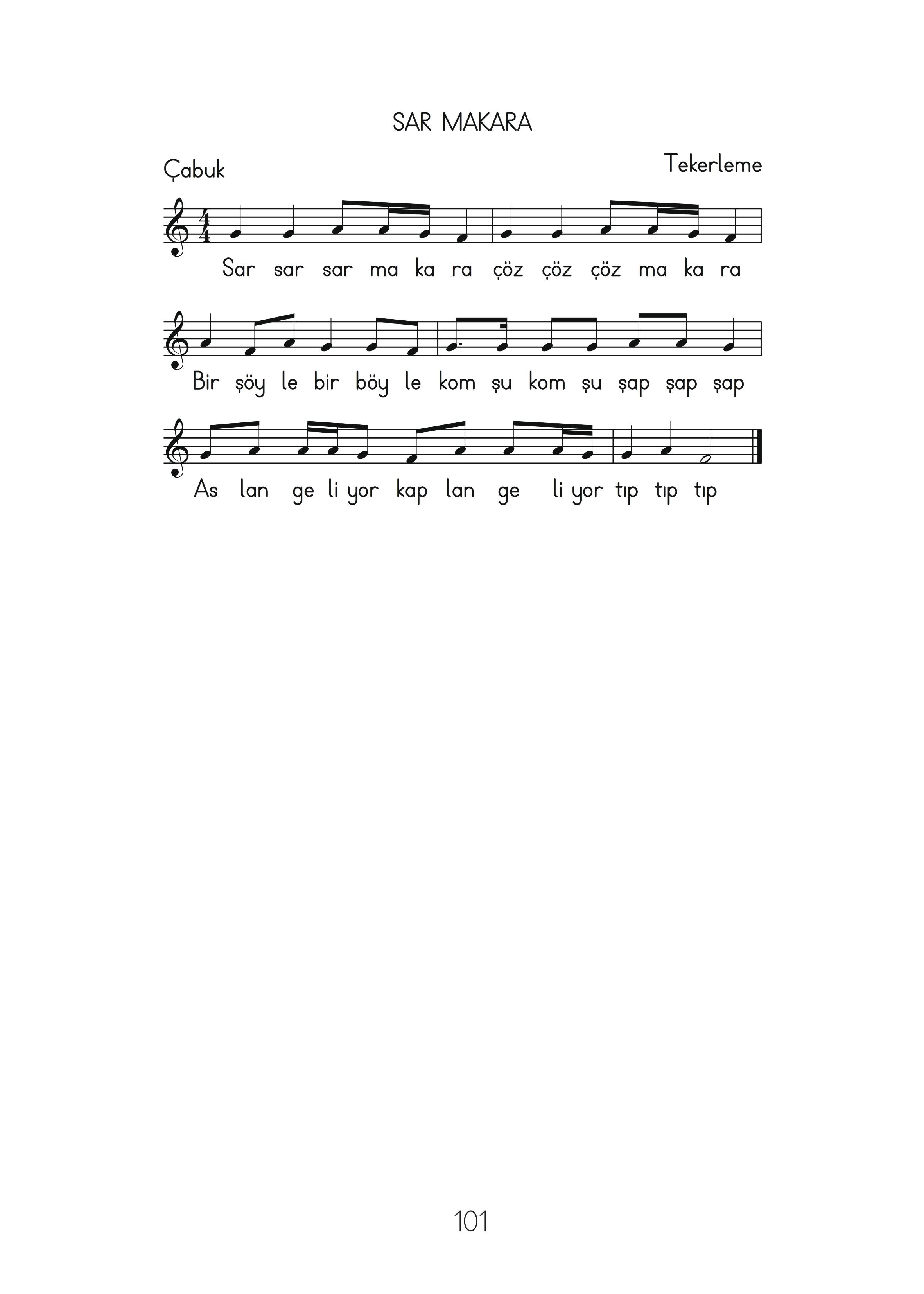 2. Sınıf Hecce Yayıncılık Müzik Ders Kitabı Sayfa 101 Cevapları 2. Sınıf Hecce Yayıncılık Müzik Ders Kitabı Sayfa 101 Cevapları