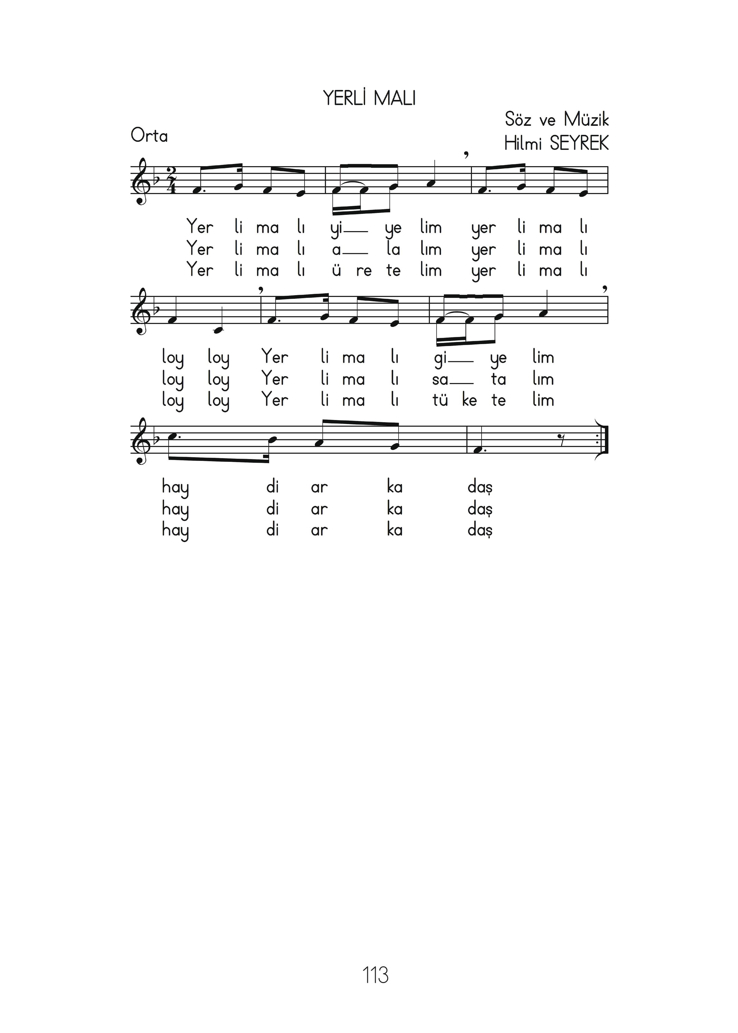 2. Sınıf Hecce Yayıncılık Müzik Ders Kitabı Sayfa 113 Cevapları 2. Sınıf Hecce Yayıncılık Müzik Ders Kitabı Sayfa 113 Cevapları