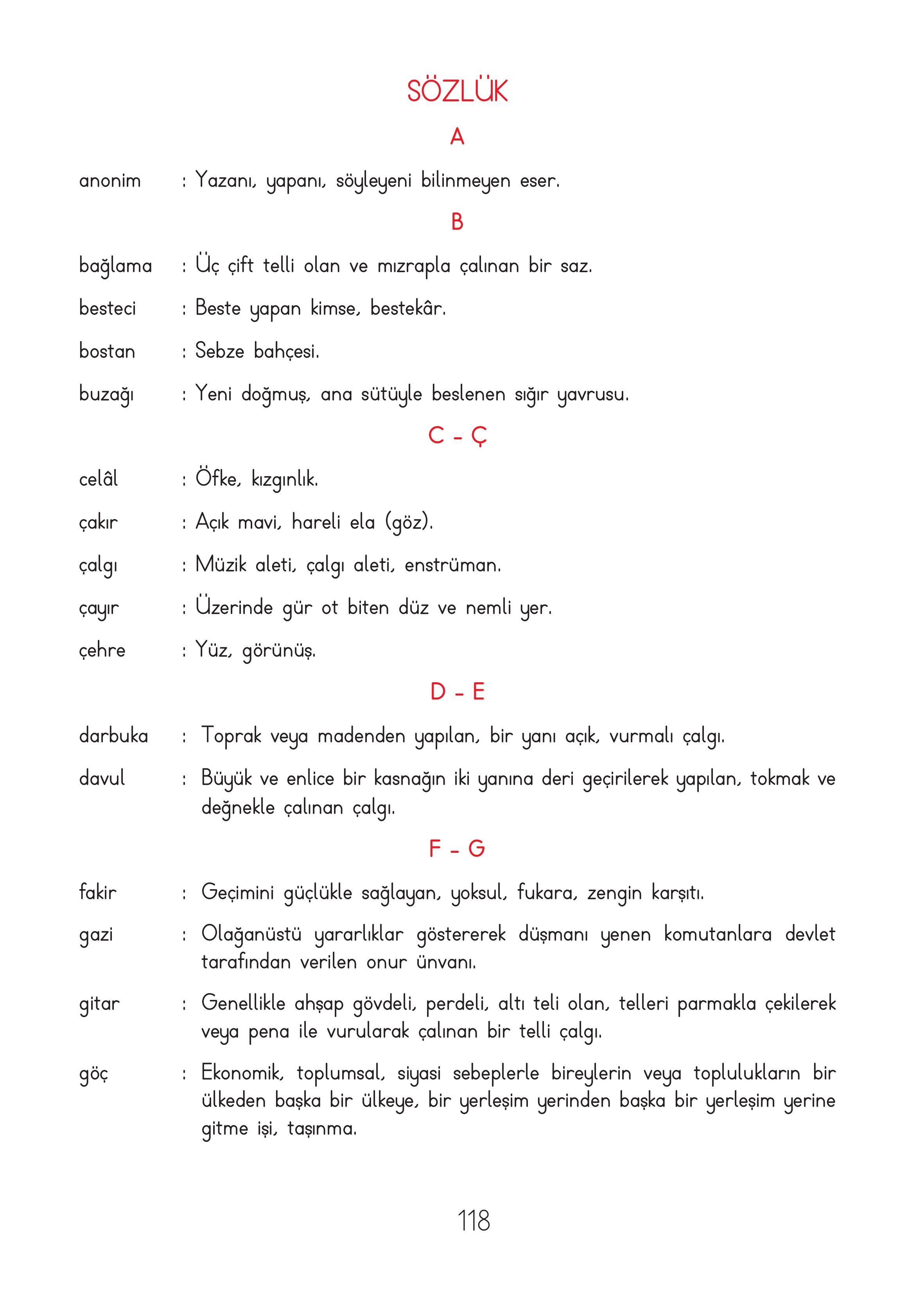 2. Sınıf Hecce Yayıncılık Müzik Ders Kitabı Sayfa 118 Cevapları