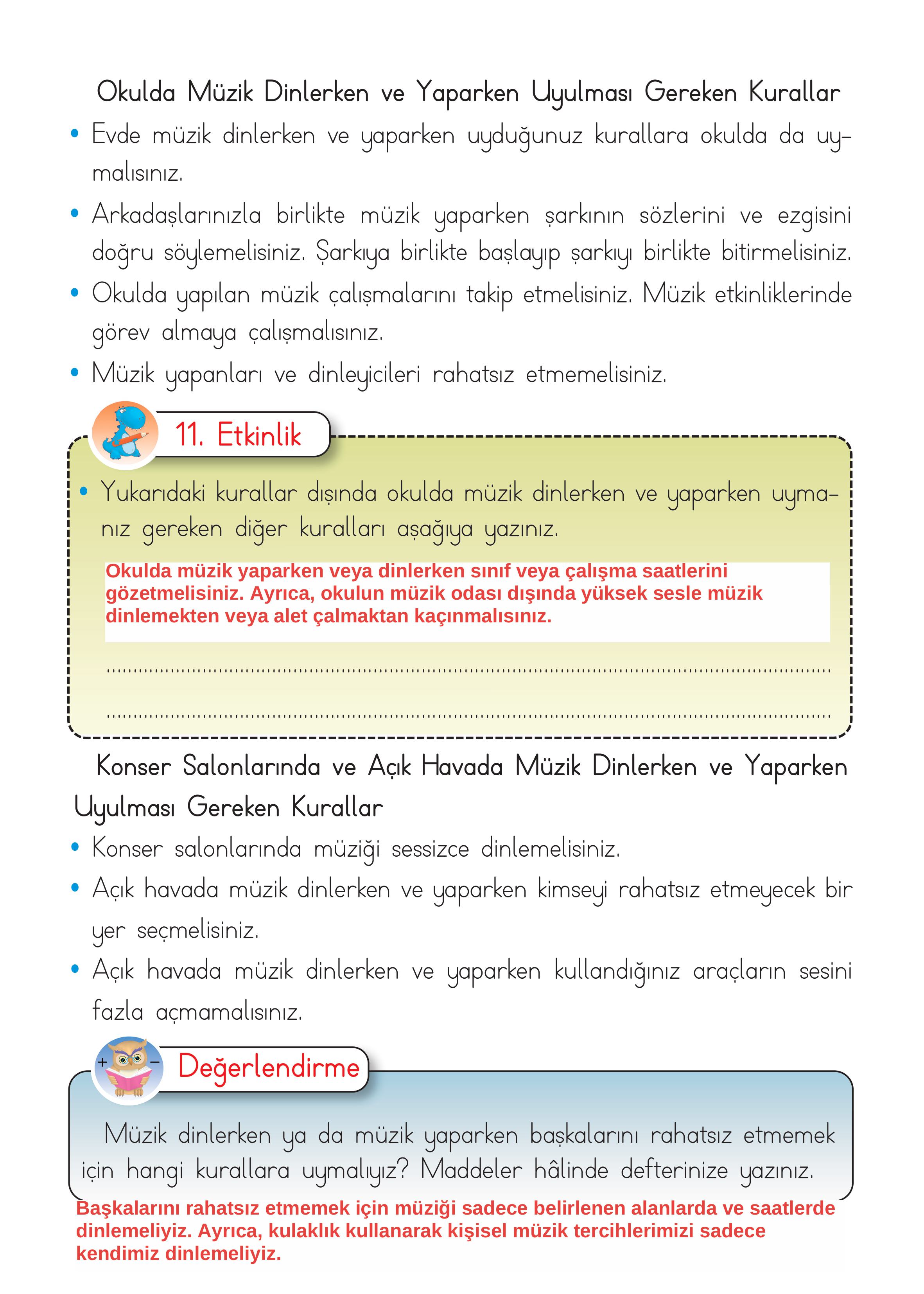 2. Sınıf Hecce Yayıncılık Müzik Ders Kitabı Sayfa 22 Cevapları
