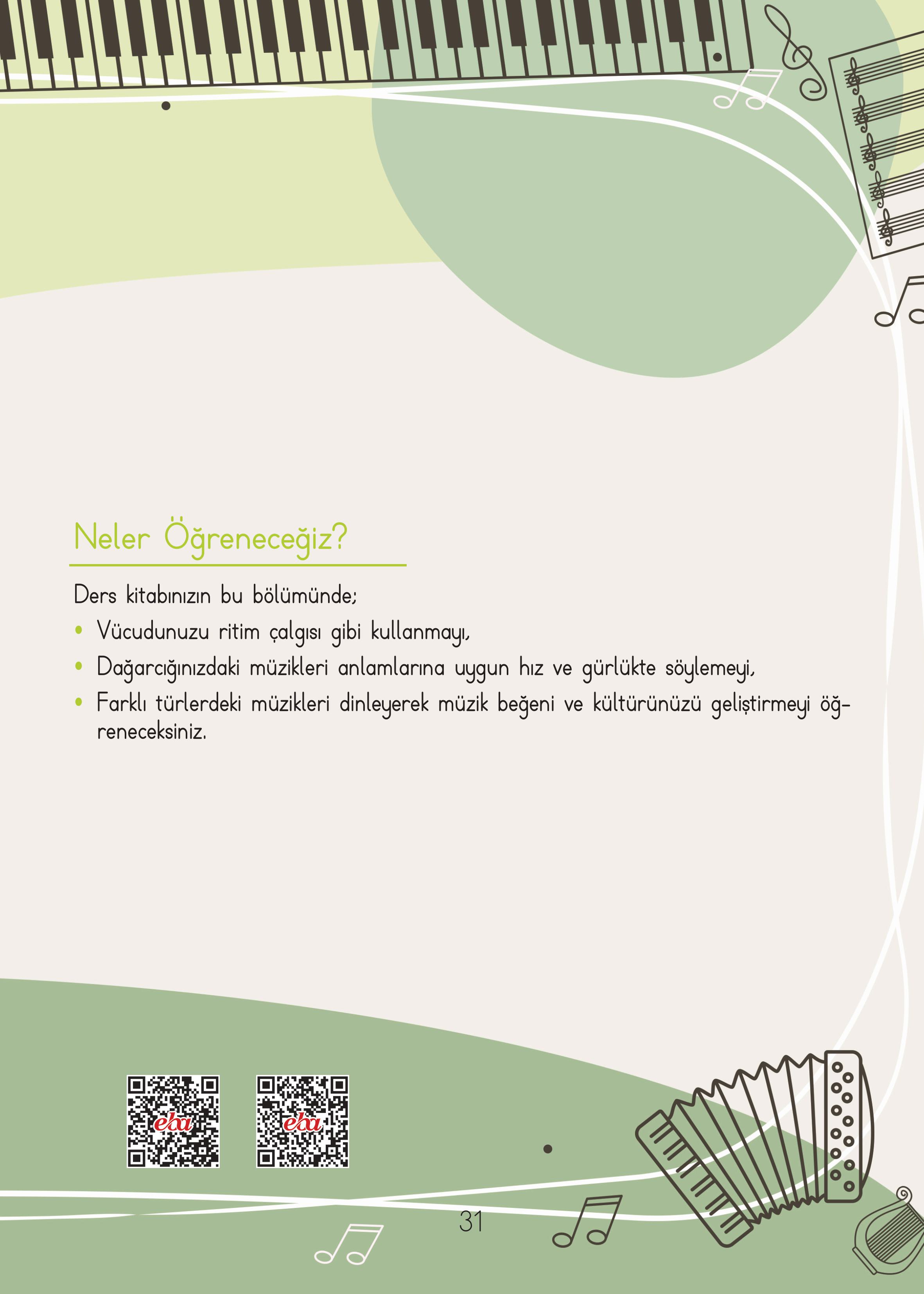 2. Sınıf Hecce Yayıncılık Müzik Ders Kitabı Sayfa 31 Cevapları