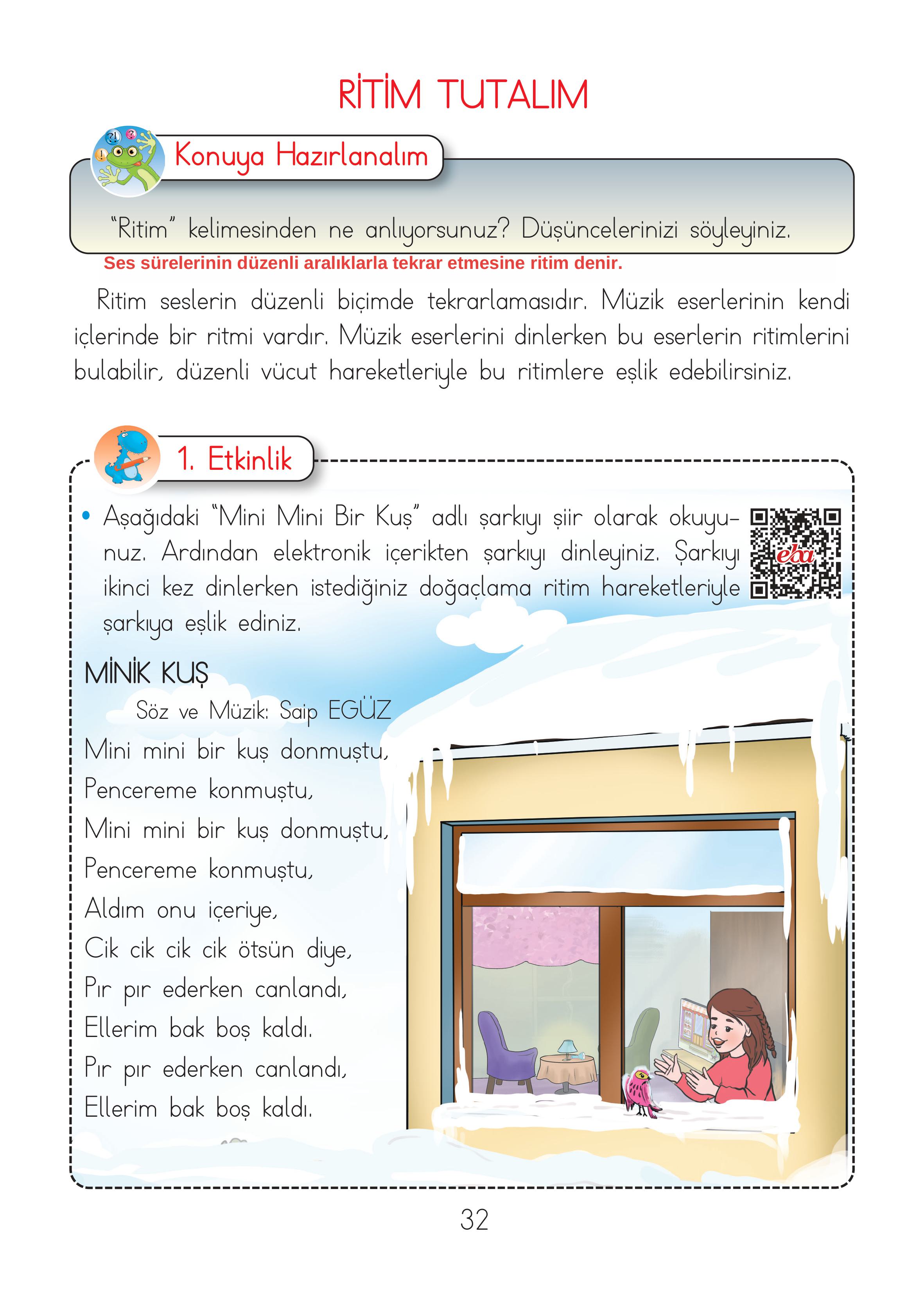 2. Sınıf Hecce Yayıncılık Müzik Ders Kitabı Sayfa 32 Cevapları