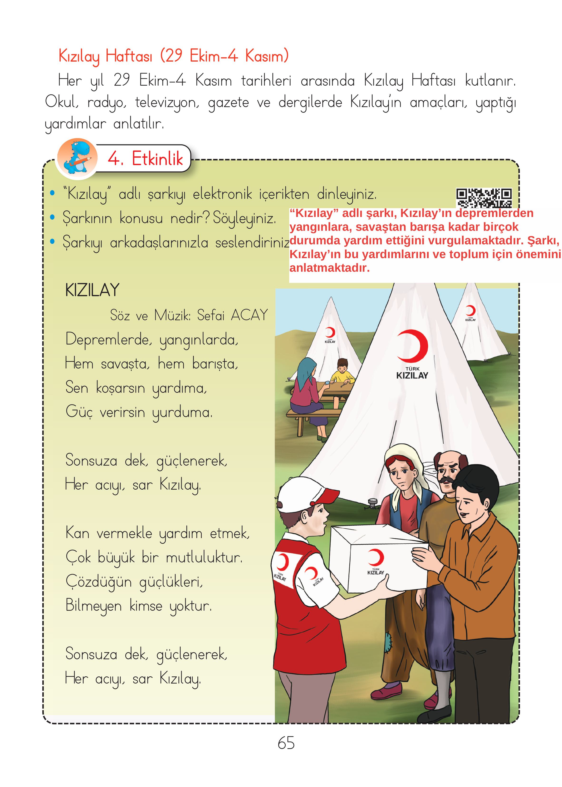 2. Sınıf Hecce Yayıncılık Müzik Ders Kitabı Sayfa 65 Cevapları 2. Sınıf Hecce Yayıncılık Müzik Ders Kitabı Sayfa 65 Cevapları