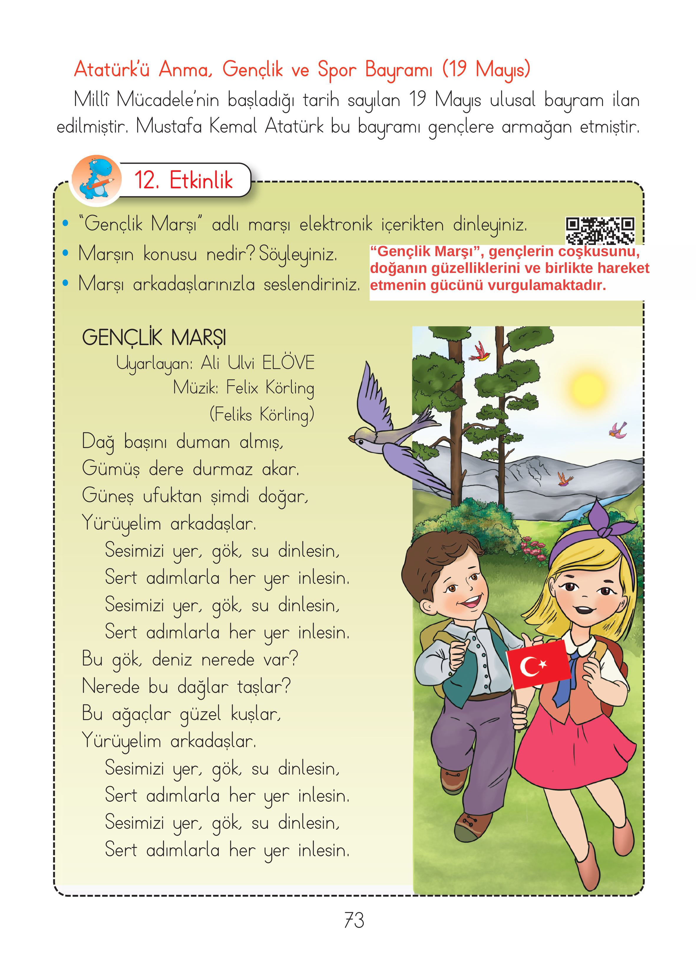 2. Sınıf Hecce Yayıncılık Müzik Ders Kitabı Sayfa 73 Cevapları 2. Sınıf Hecce Yayıncılık Müzik Ders Kitabı Sayfa 73 Cevapları