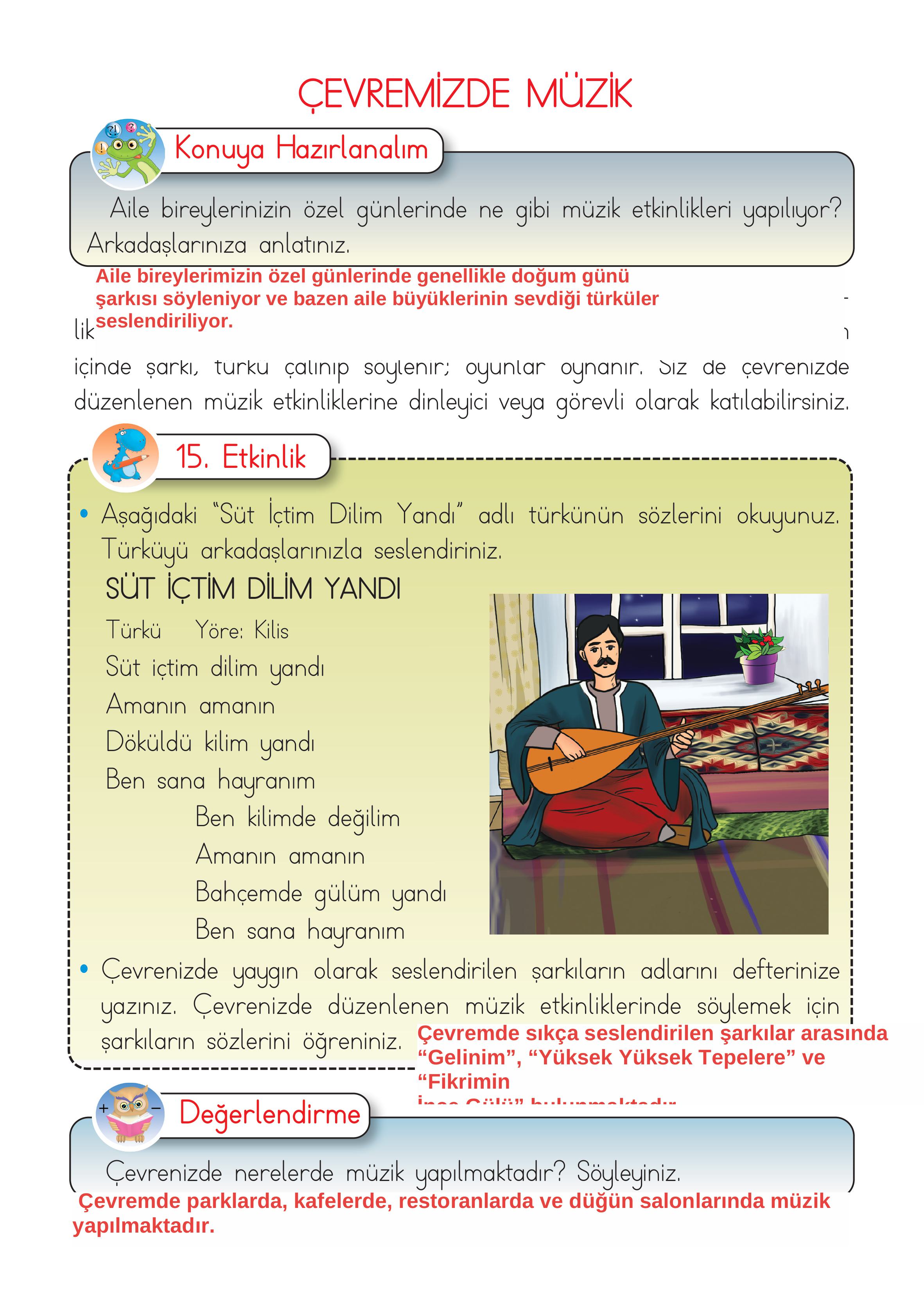 2. Sınıf Hecce Yayıncılık Müzik Ders Kitabı Sayfa 76 Cevapları 2. Sınıf Hecce Yayıncılık Müzik Ders Kitabı Sayfa 76 Cevapları
