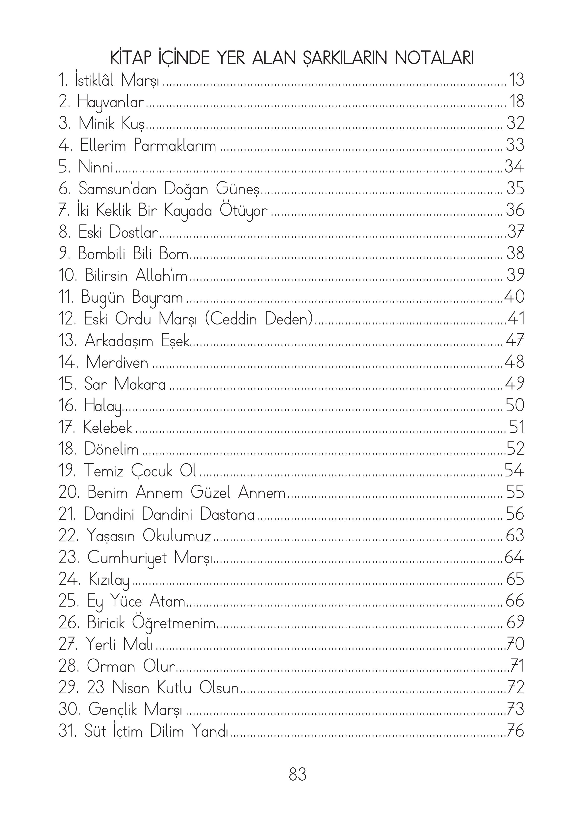 2. Sınıf Hecce Yayıncılık Müzik Ders Kitabı Sayfa 83 Cevapları