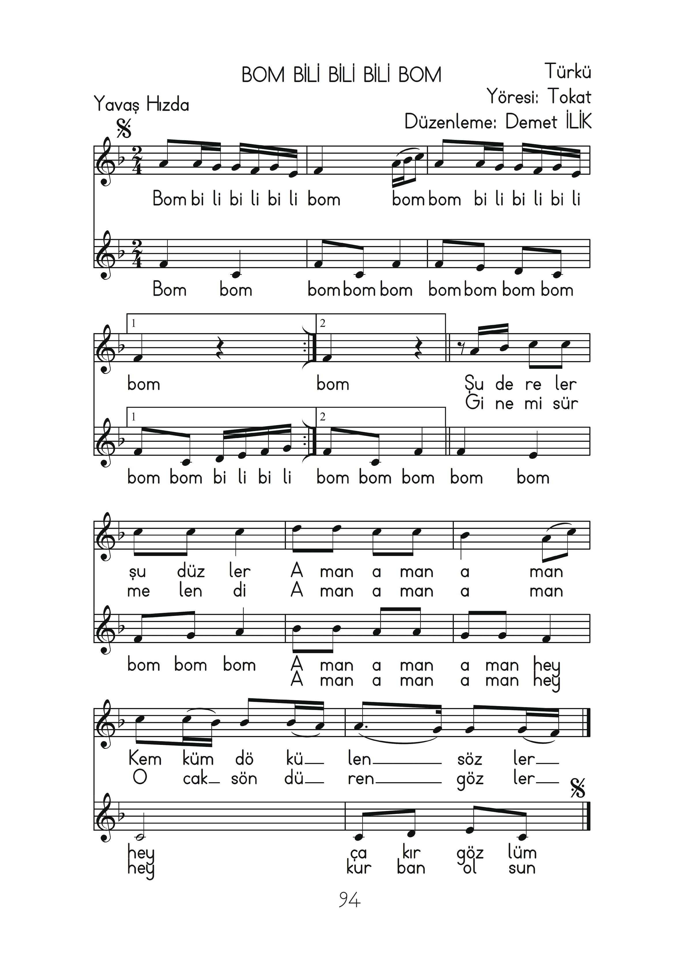 2. Sınıf Hecce Yayıncılık Müzik Ders Kitabı Sayfa 94 Cevapları 2. Sınıf Hecce Yayıncılık Müzik Ders Kitabı Sayfa 94 Cevapları