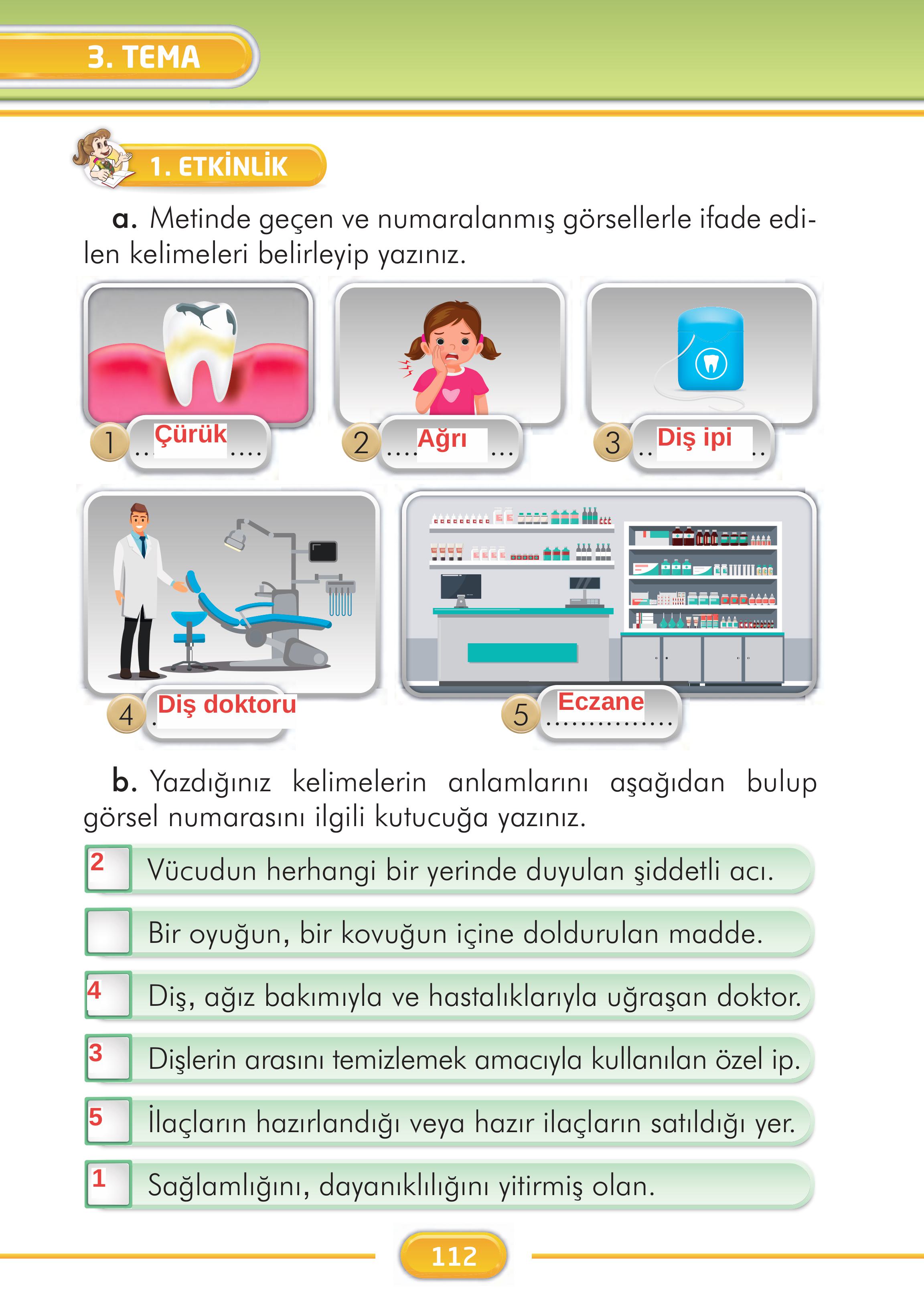 2. Sınıf İlke Yayınları Türkçe Ders Kitabı Sayfa 112 Cevapları 2. Sınıf İlke Yayınları Türkçe Ders Kitabı Sayfa 112 Cevapları