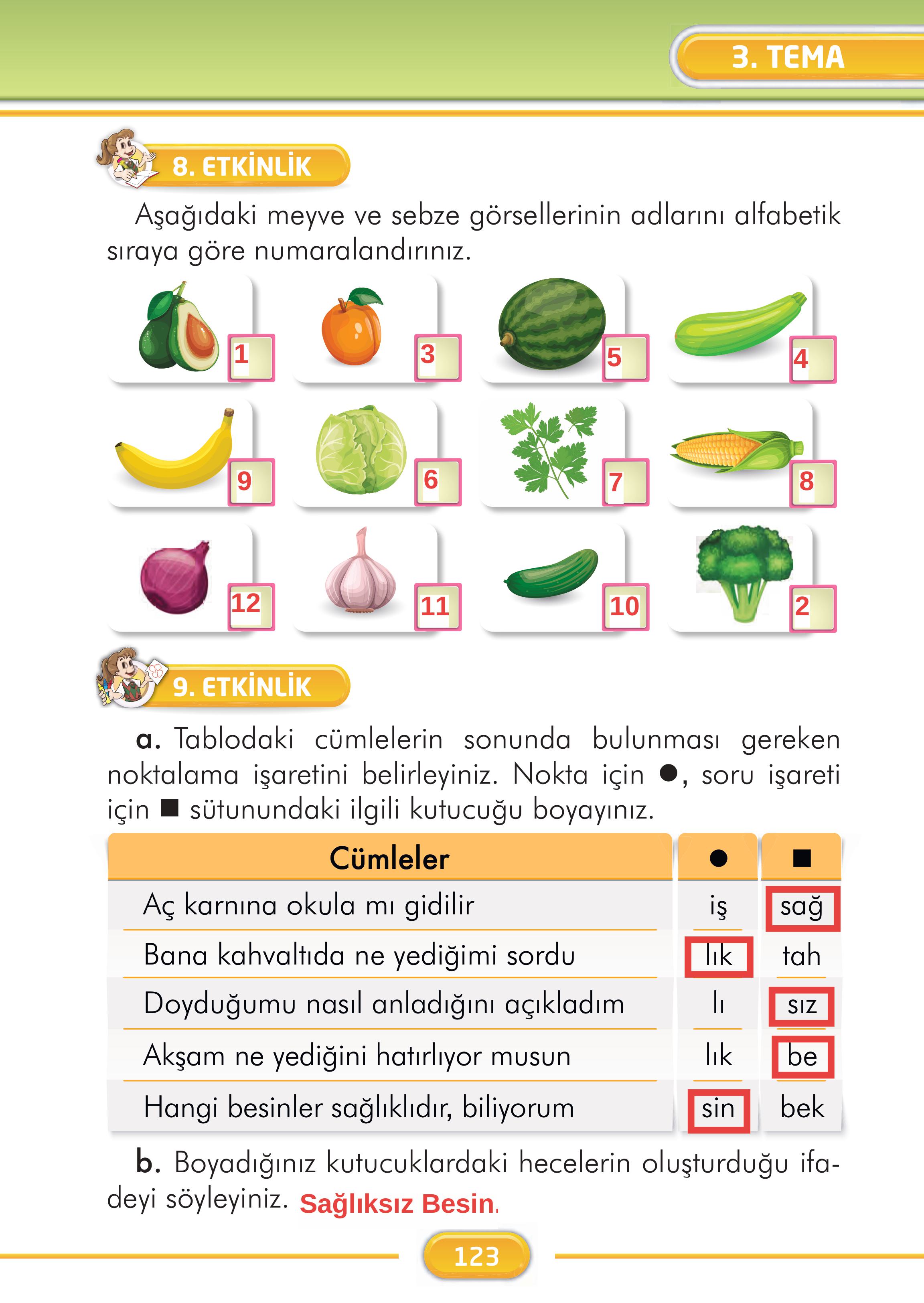2. Sınıf İlke Yayınları Türkçe Ders Kitabı Sayfa 123 Cevapları 2. Sınıf İlke Yayınları Türkçe Ders Kitabı Sayfa 123 Cevapları