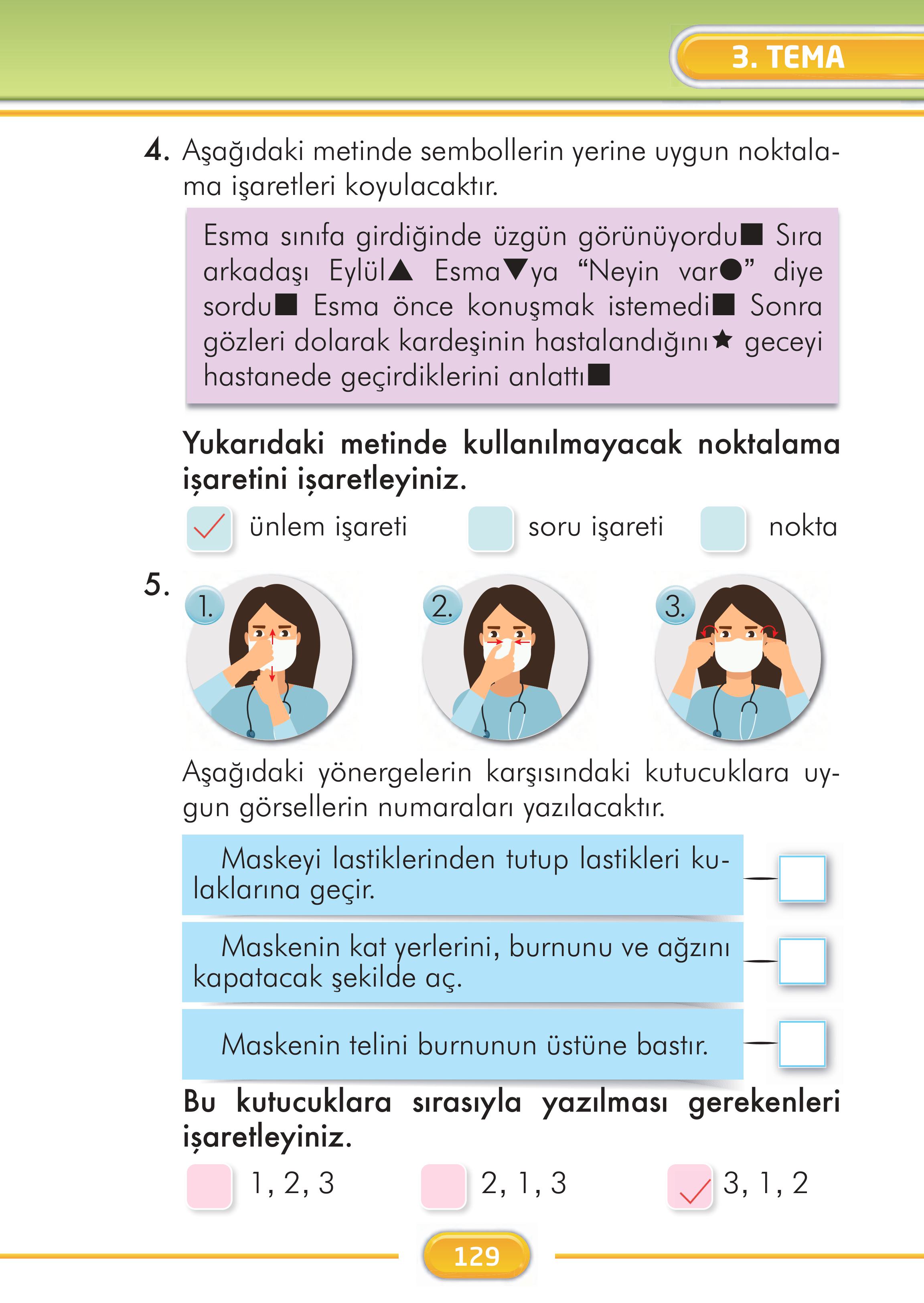 2. Sınıf İlke Yayınları Türkçe Ders Kitabı Sayfa 129 Cevapları 2. Sınıf İlke Yayınları Türkçe Ders Kitabı Sayfa 129 Cevapları