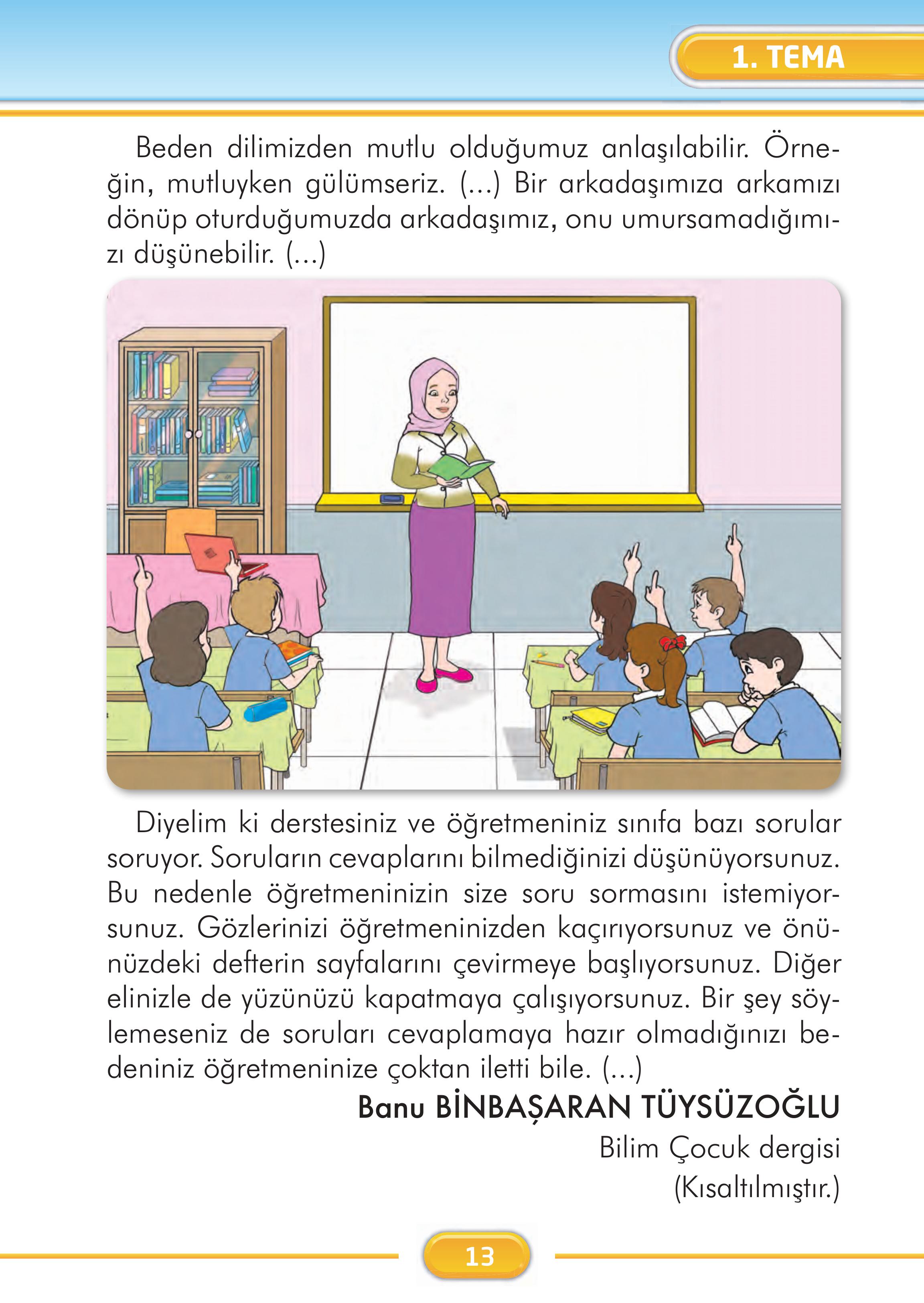 2. Sınıf İlke Yayınları Türkçe Ders Kitabı Sayfa 13 Cevapları