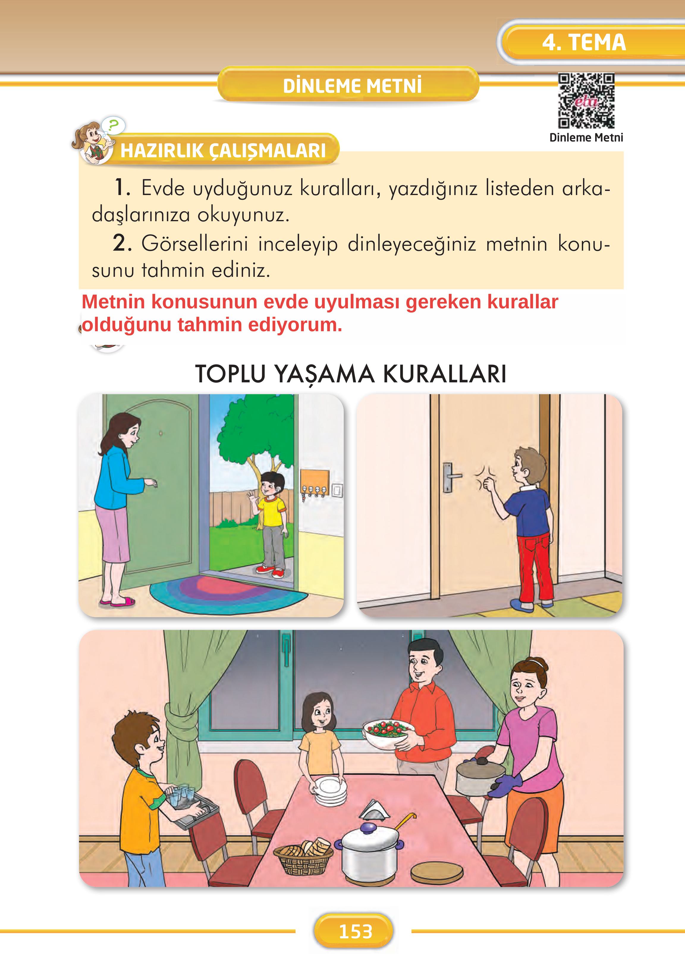 2. Sınıf İlke Yayınları Türkçe Ders Kitabı Sayfa 153 Cevapları 2. Sınıf İlke Yayınları Türkçe Ders Kitabı Sayfa 153 Cevapları