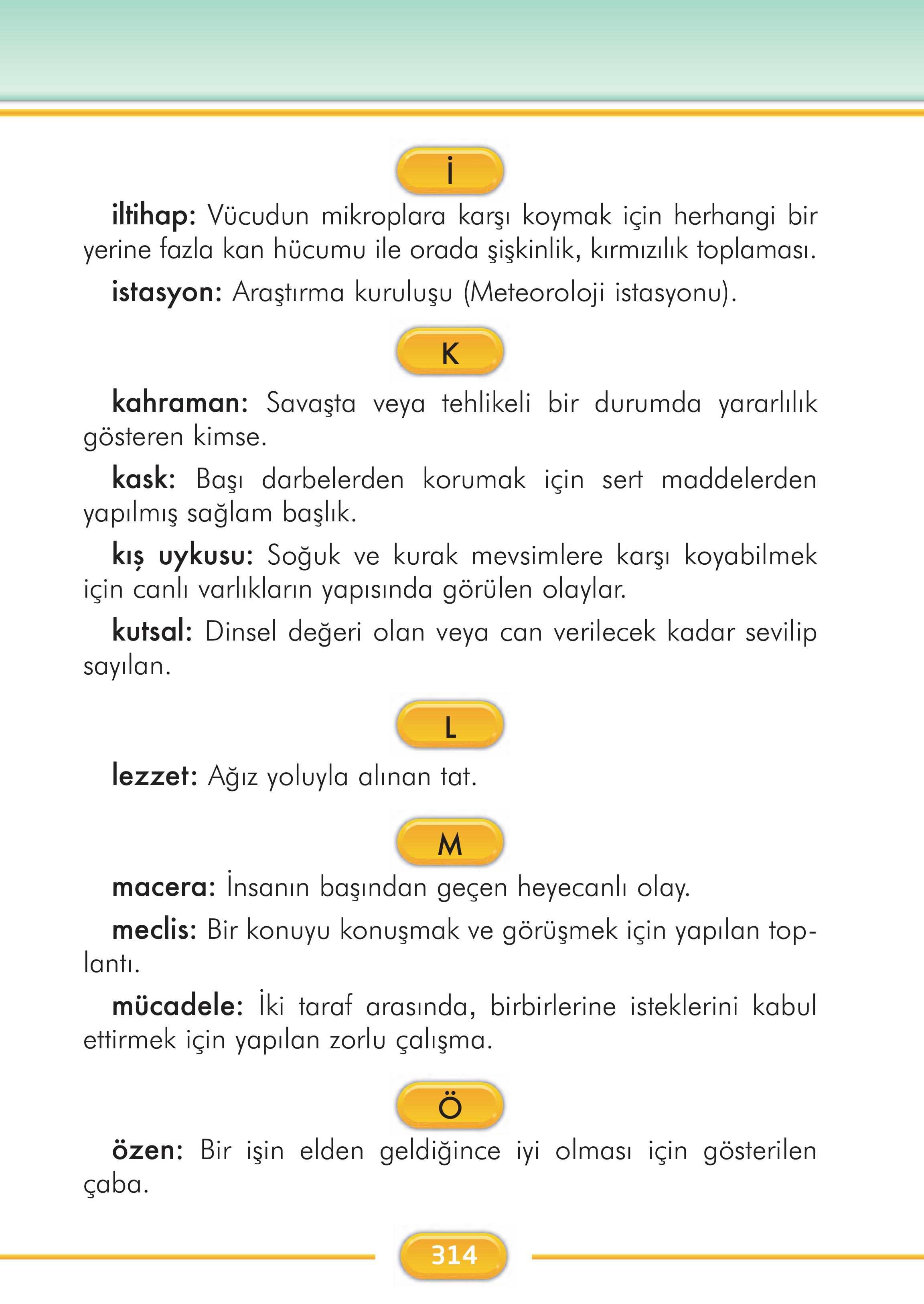 2. Sınıf İlke Yayınları Türkçe Ders Kitabı Sayfa 314 Cevapları