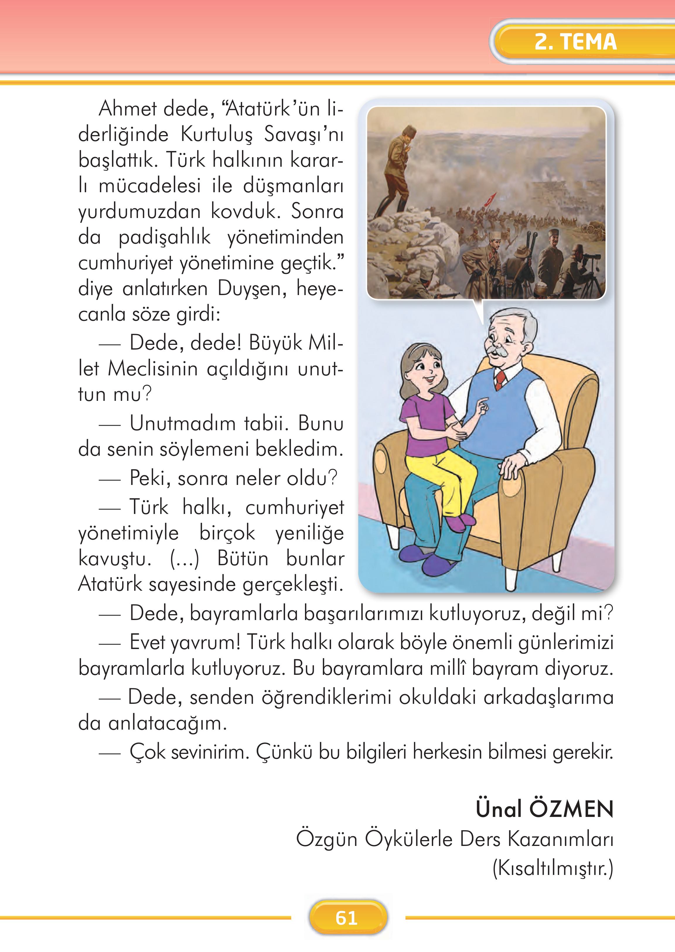 2. Sınıf İlke Yayınları Türkçe Ders Kitabı Sayfa 61 Cevapları