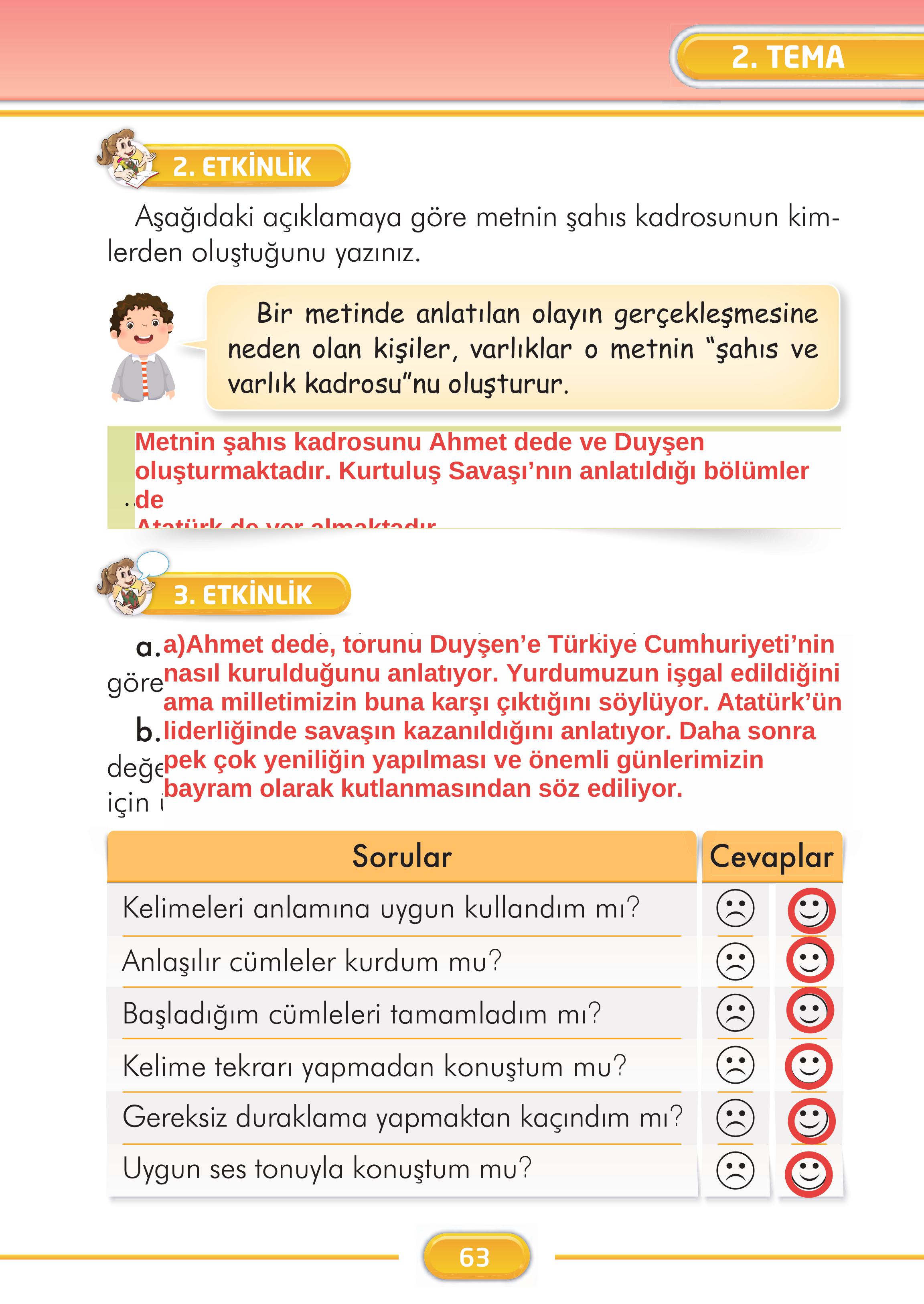 2. Sınıf İlke Yayınları Türkçe Ders Kitabı Sayfa 63 Cevapları 2. Sınıf İlke Yayınları Türkçe Ders Kitabı Sayfa 63 Cevapları