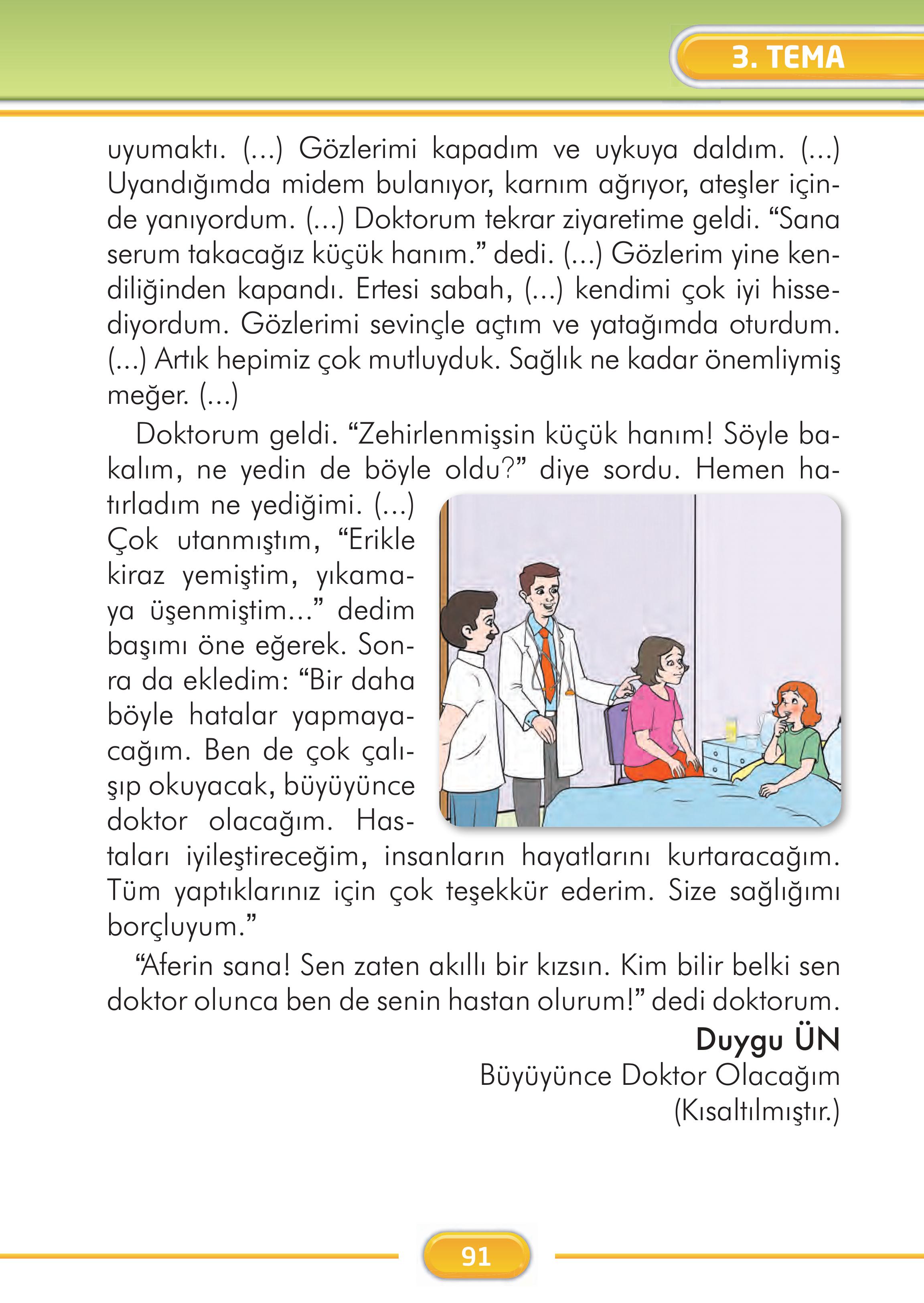 2. Sınıf İlke Yayınları Türkçe Ders Kitabı Sayfa 91 Cevapları