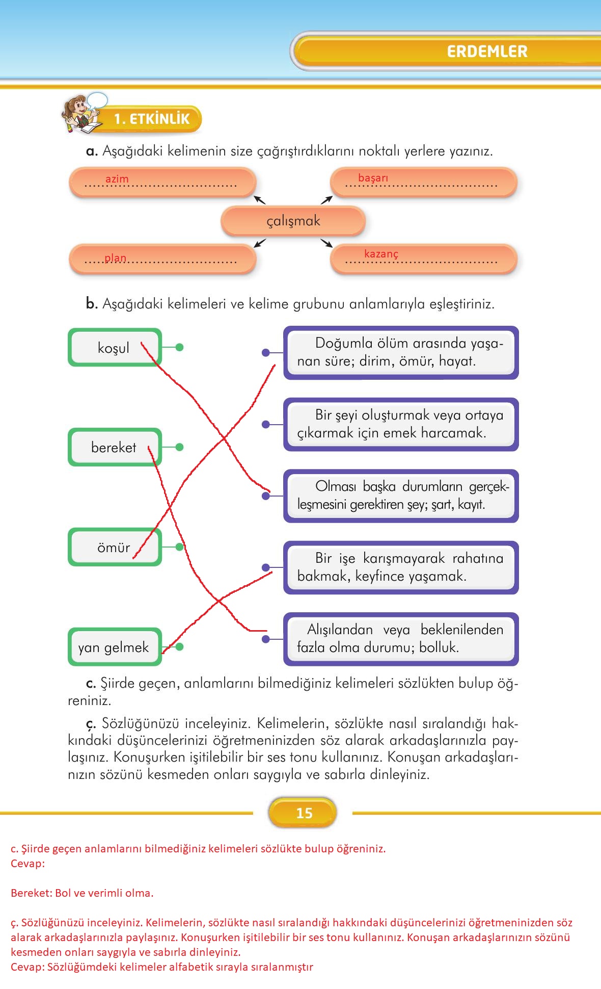 3. Sınıf İlke Yayınları Türkçe Ders Kitabı Sayfa 15 Cevapları 3. Sınıf İlke Yayınları Türkçe Ders Kitabı Sayfa 15 Cevapları