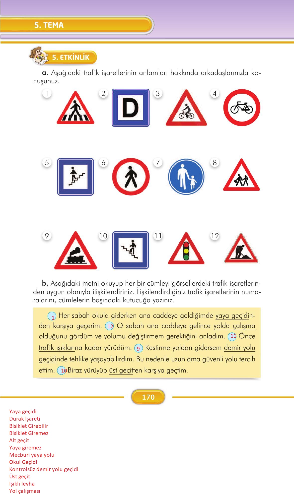 3. Sınıf İlke Yayınları Türkçe Ders Kitabı Sayfa 170 Cevapları