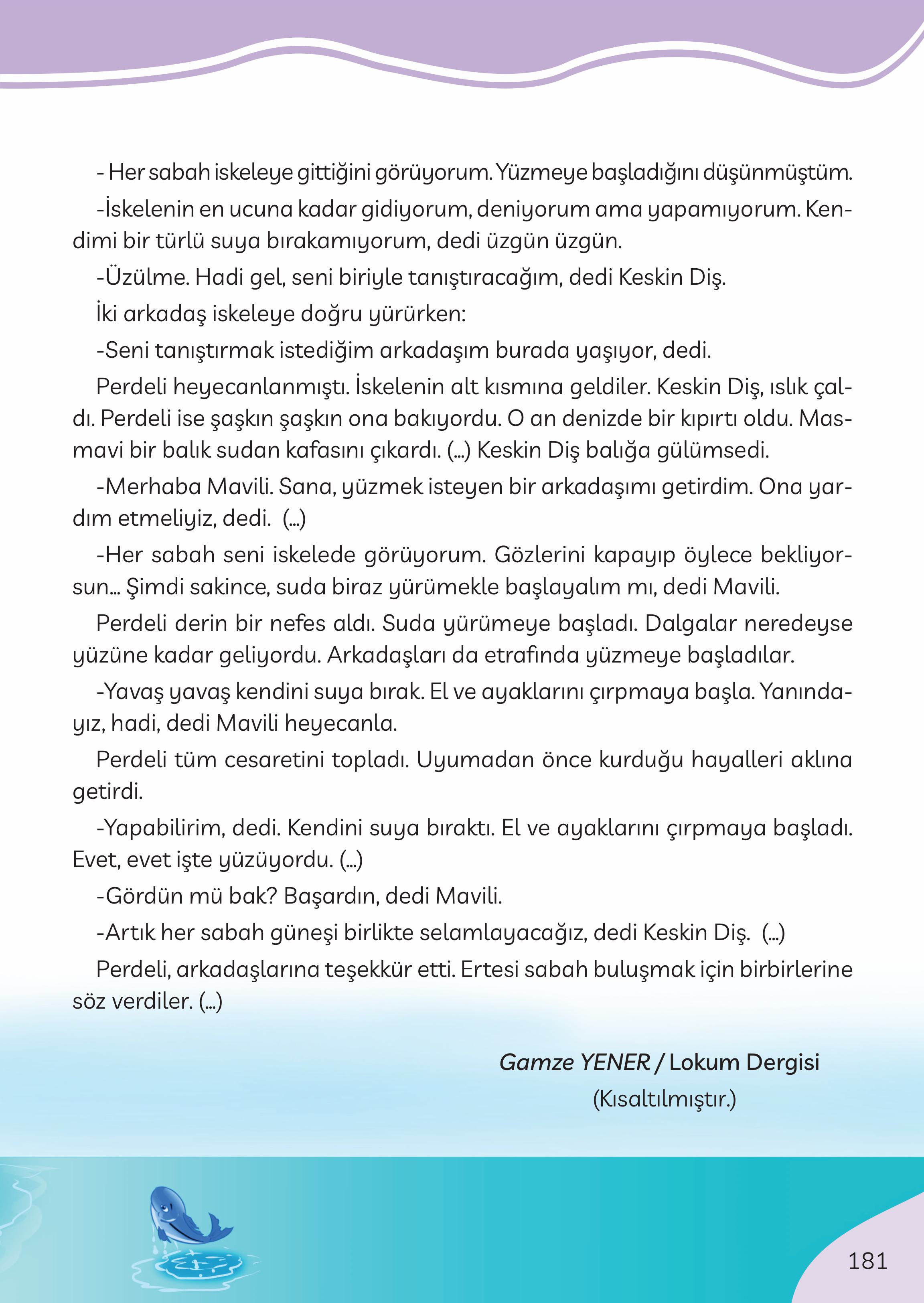 3. Sınıf Meb Yayınları Türkçe Ders Kitabı Sayfa 181 Cevapları 3. Sınıf Meb Yayınları Türkçe Ders Kitabı Sayfa 181 Cevapları