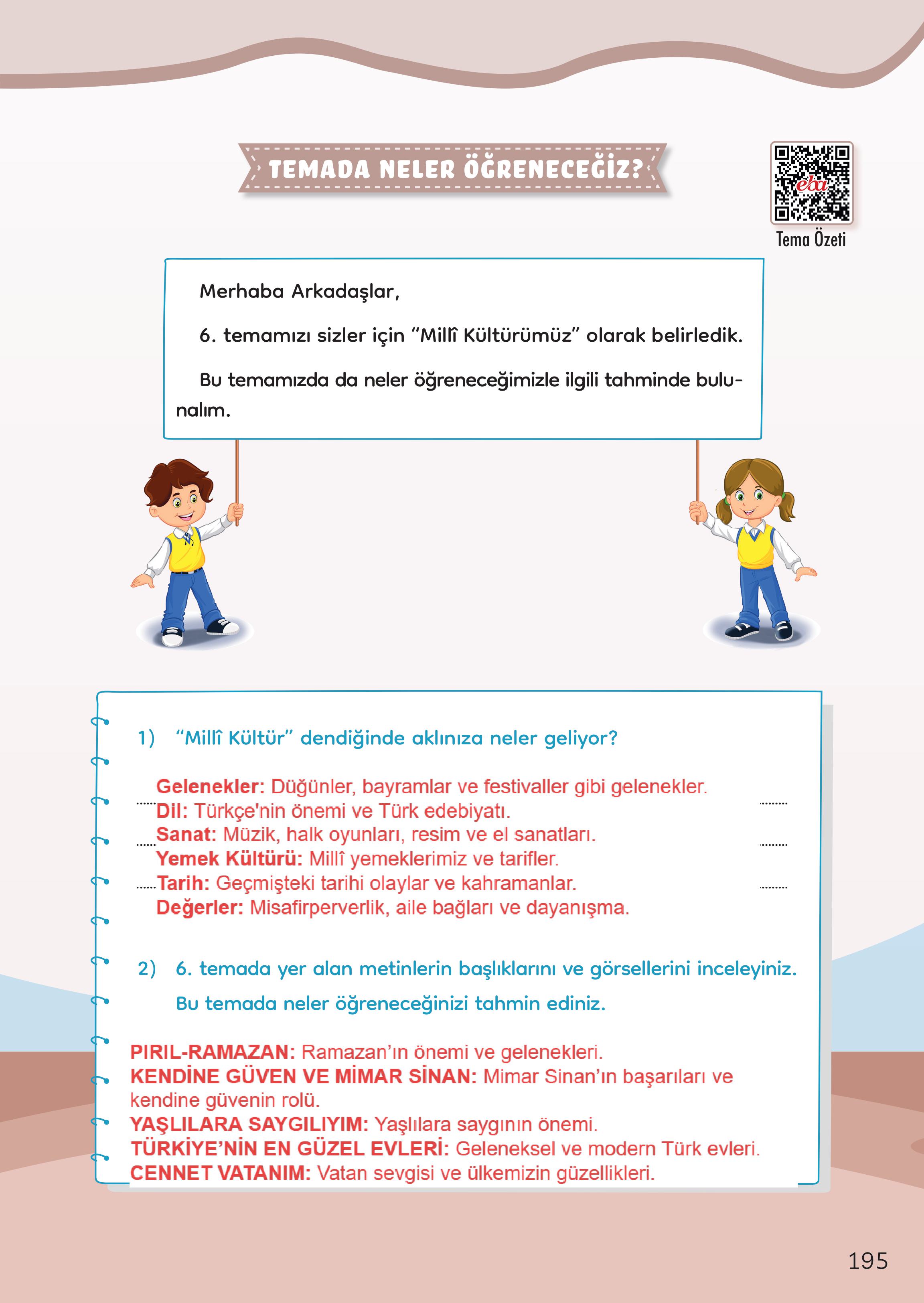 3. Sınıf Meb Yayınları Türkçe Ders Kitabı Sayfa 195 Cevapları 3. Sınıf Meb Yayınları Türkçe Ders Kitabı Sayfa 195 Cevapları