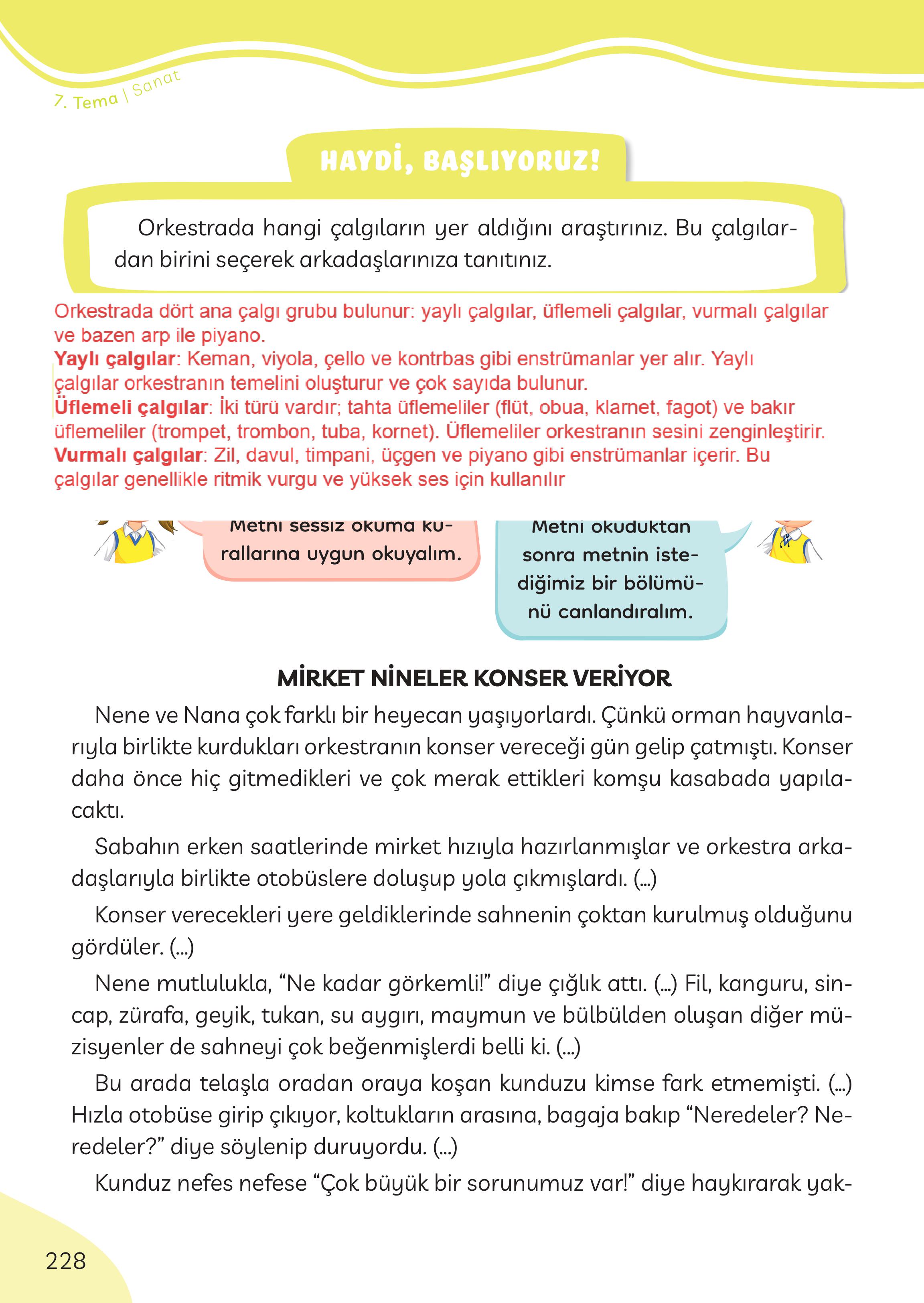 3. Sınıf Meb Yayınları Türkçe Ders Kitabı Sayfa 228 Cevapları 3. Sınıf Meb Yayınları Türkçe Ders Kitabı Sayfa 228 Cevapları