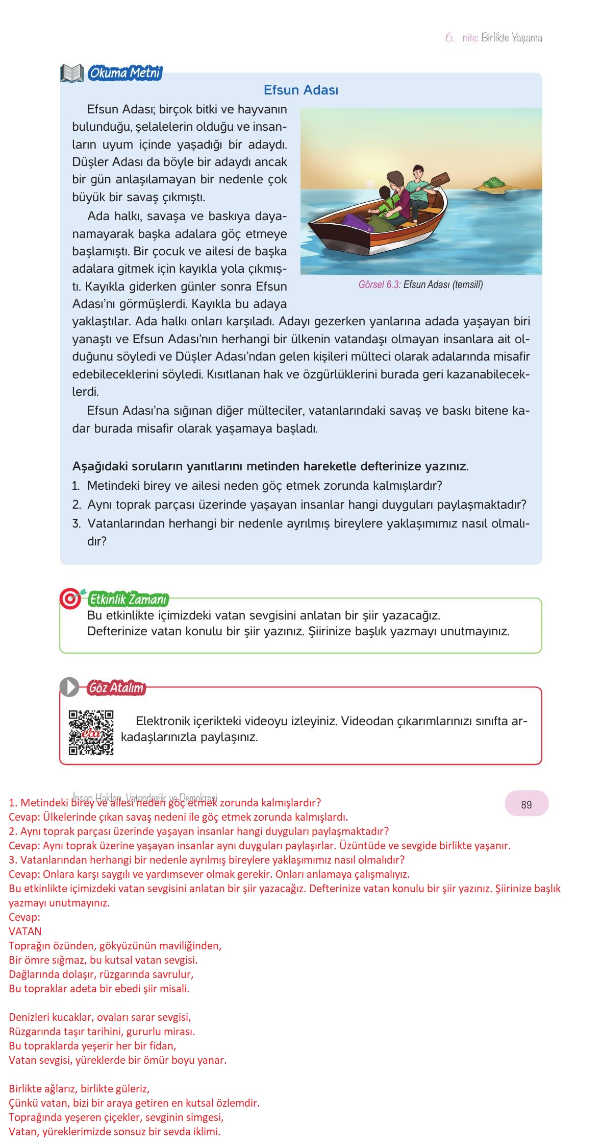 4. Sınıf Hecce Yayıncılık İnsan Hakları Yurttaşlık Ve Demokrasi Ders Kitabı Sayfa 89 Cevapları 4. Sınıf Hecce Yayıncılık İnsan Hakları Yurttaşlık Ve Demokrasi Ders Kitabı Sayfa 89 Cevapları