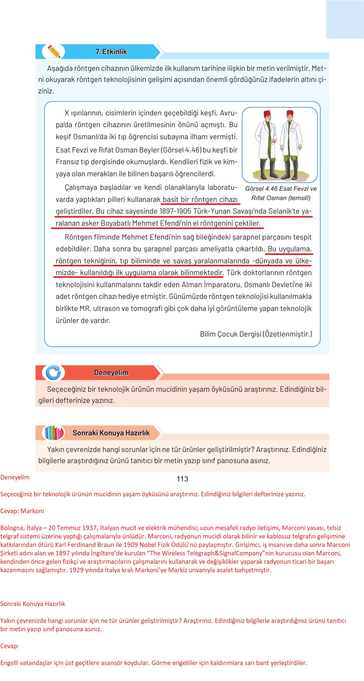 4. Sınıf Hecce Yayıncılık Sosyal Bilgiler Ders Kitabı Sayfa 113 Cevapları