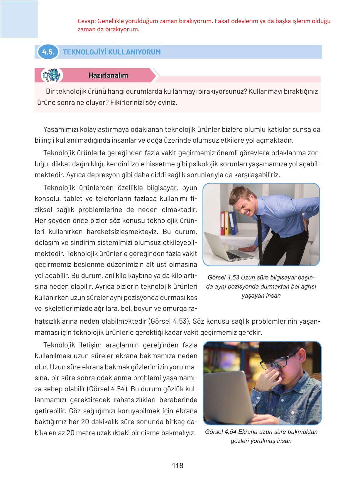 4. Sınıf Hecce Yayıncılık Sosyal Bilgiler Ders Kitabı Sayfa 118 Cevapları