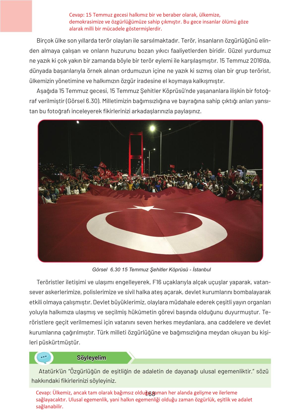 4. Sınıf Hecce Yayıncılık Sosyal Bilgiler Ders Kitabı Sayfa 168 Cevapları