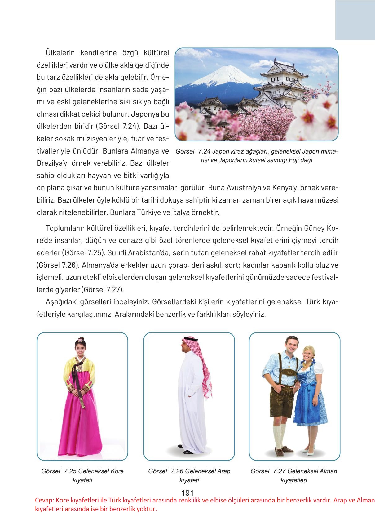 4. Sınıf Hecce Yayıncılık Sosyal Bilgiler Ders Kitabı Sayfa 191 Cevapları