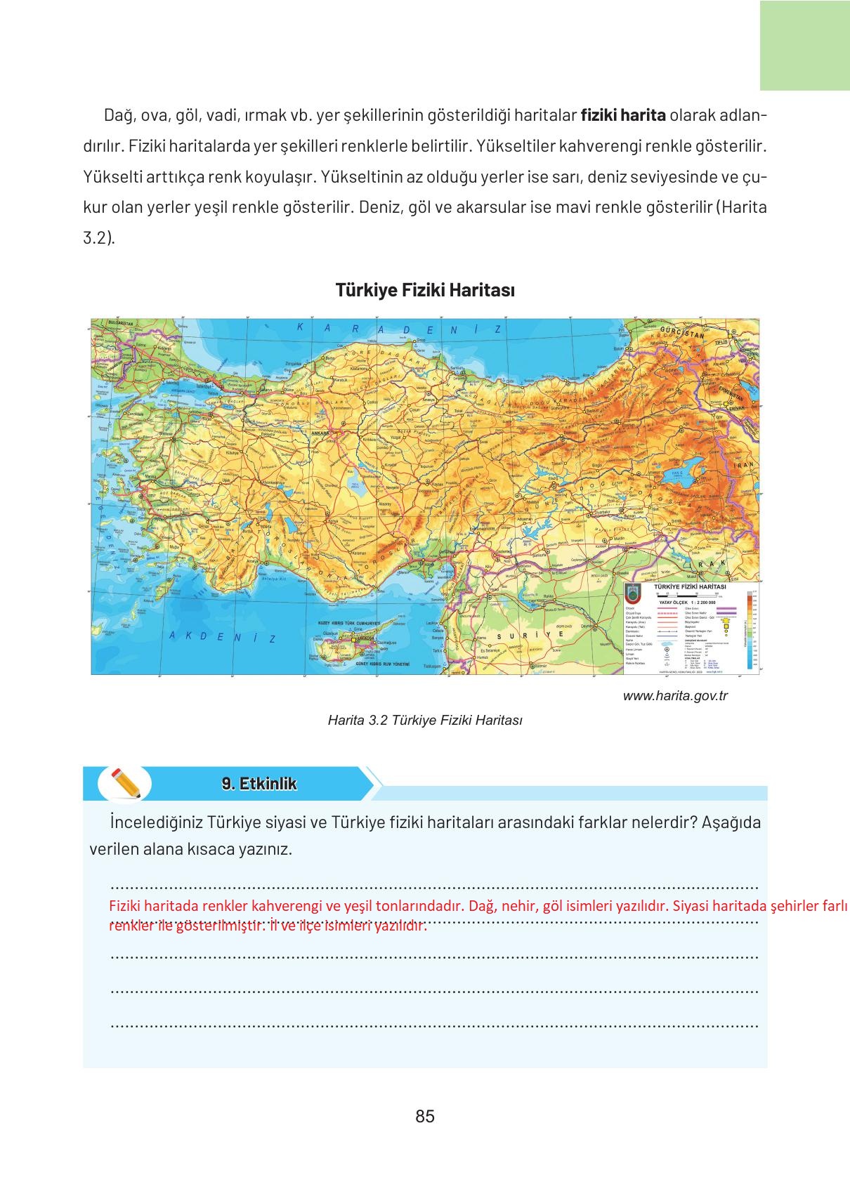 4. Sınıf Hecce Yayıncılık Sosyal Bilgiler Ders Kitabı Sayfa 85 Cevapları