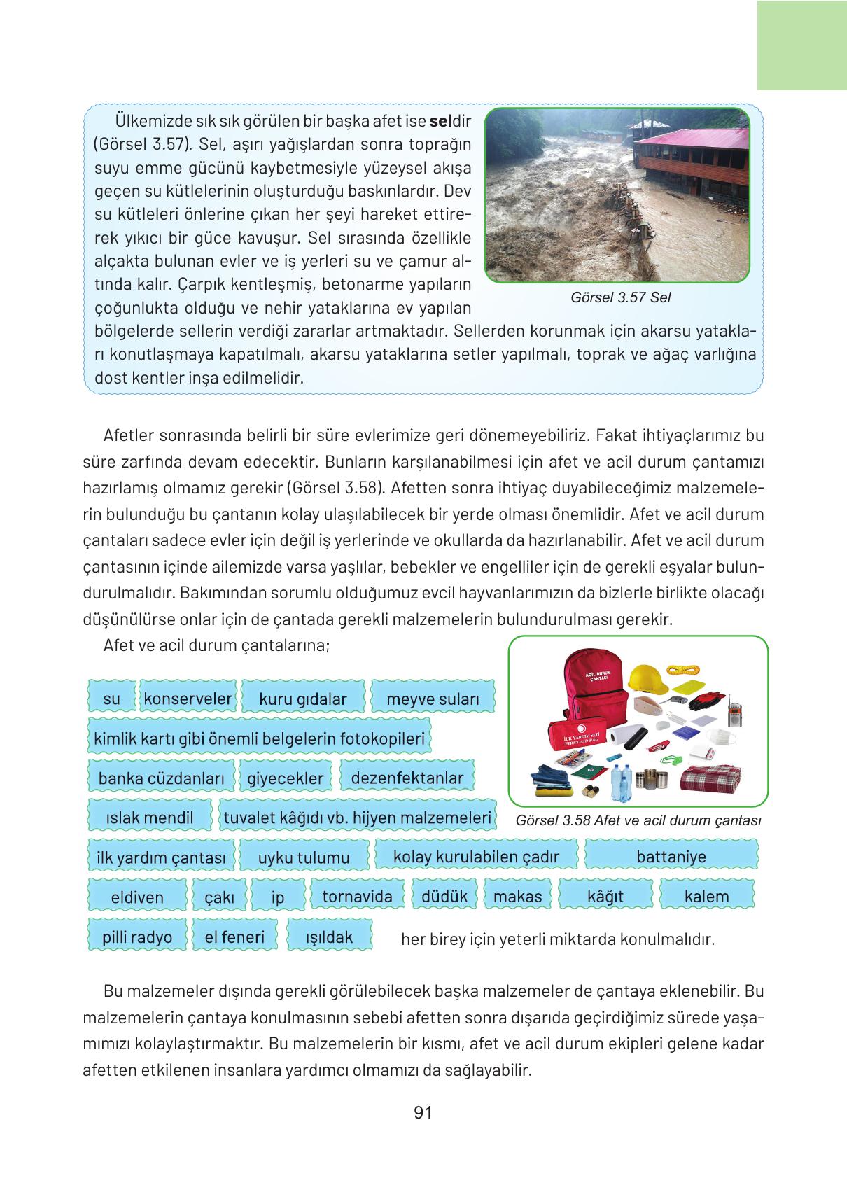 4. Sınıf Hecce Yayıncılık Sosyal Bilgiler Ders Kitabı Sayfa 91 Cevapları