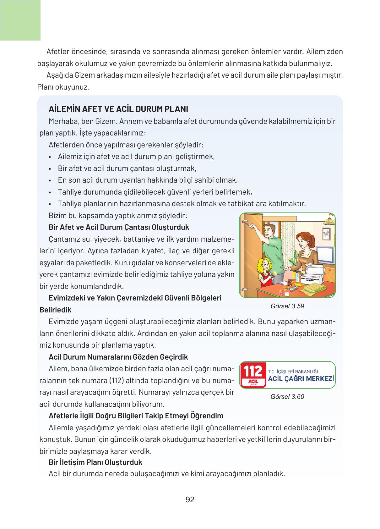 4. Sınıf Hecce Yayıncılık Sosyal Bilgiler Ders Kitabı Sayfa 92 Cevapları