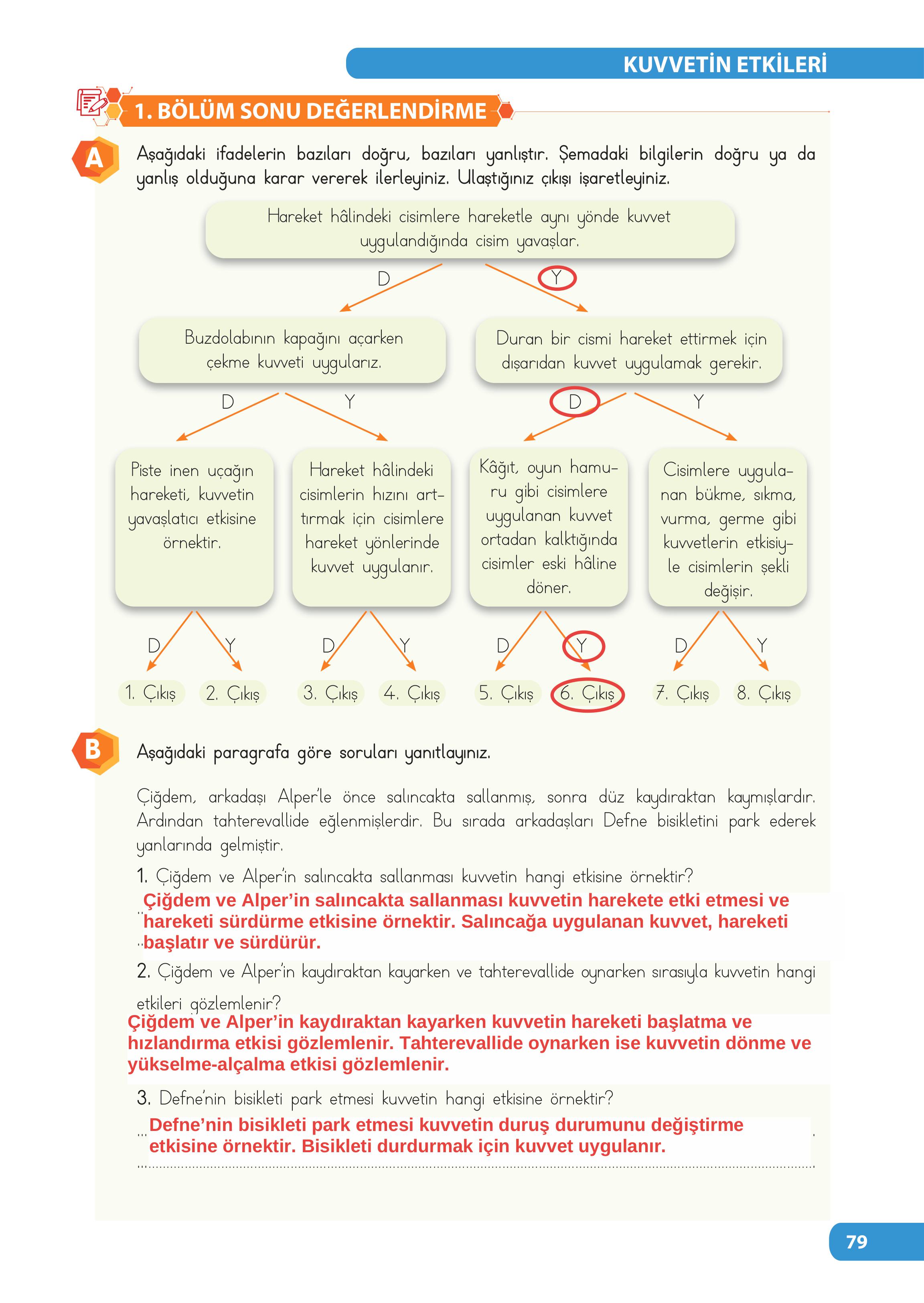 4. Sınıf Meb Yayınları Fen Bilimleri Ders Kitabı Sayfa 79 Cevapları 4. Sınıf Meb Yayınları Fen Bilimleri Ders Kitabı Sayfa 79 Cevapları