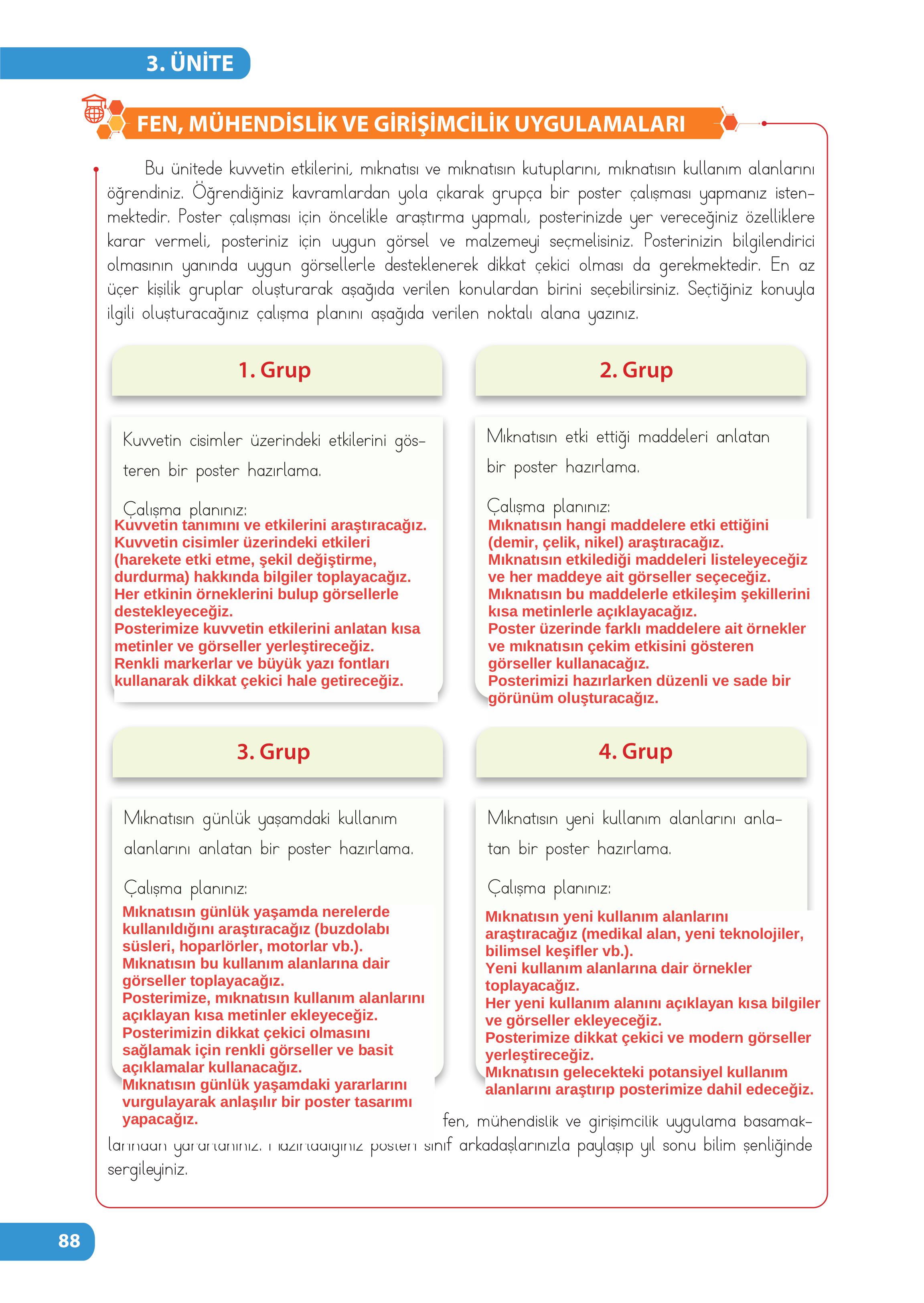 4. Sınıf Meb Yayınları Fen Bilimleri Ders Kitabı Sayfa 88 Cevapları 4. Sınıf Meb Yayınları Fen Bilimleri Ders Kitabı Sayfa 88 Cevapları