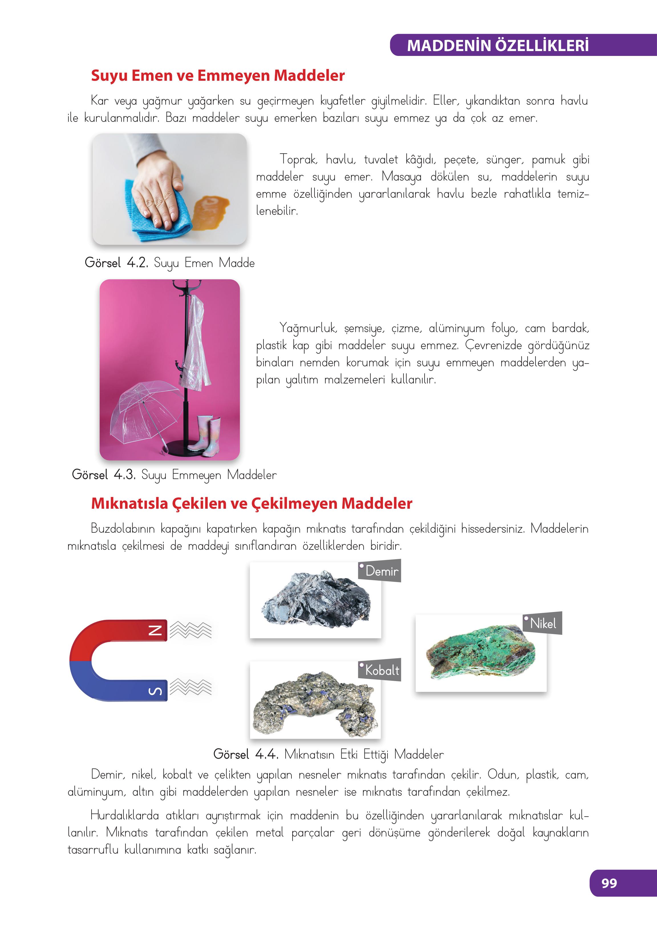 4. Sınıf Meb Yayınları Fen Bilimleri Ders Kitabı Sayfa 99 Cevapları 4. Sınıf Meb Yayınları Fen Bilimleri Ders Kitabı Sayfa 99 Cevapları