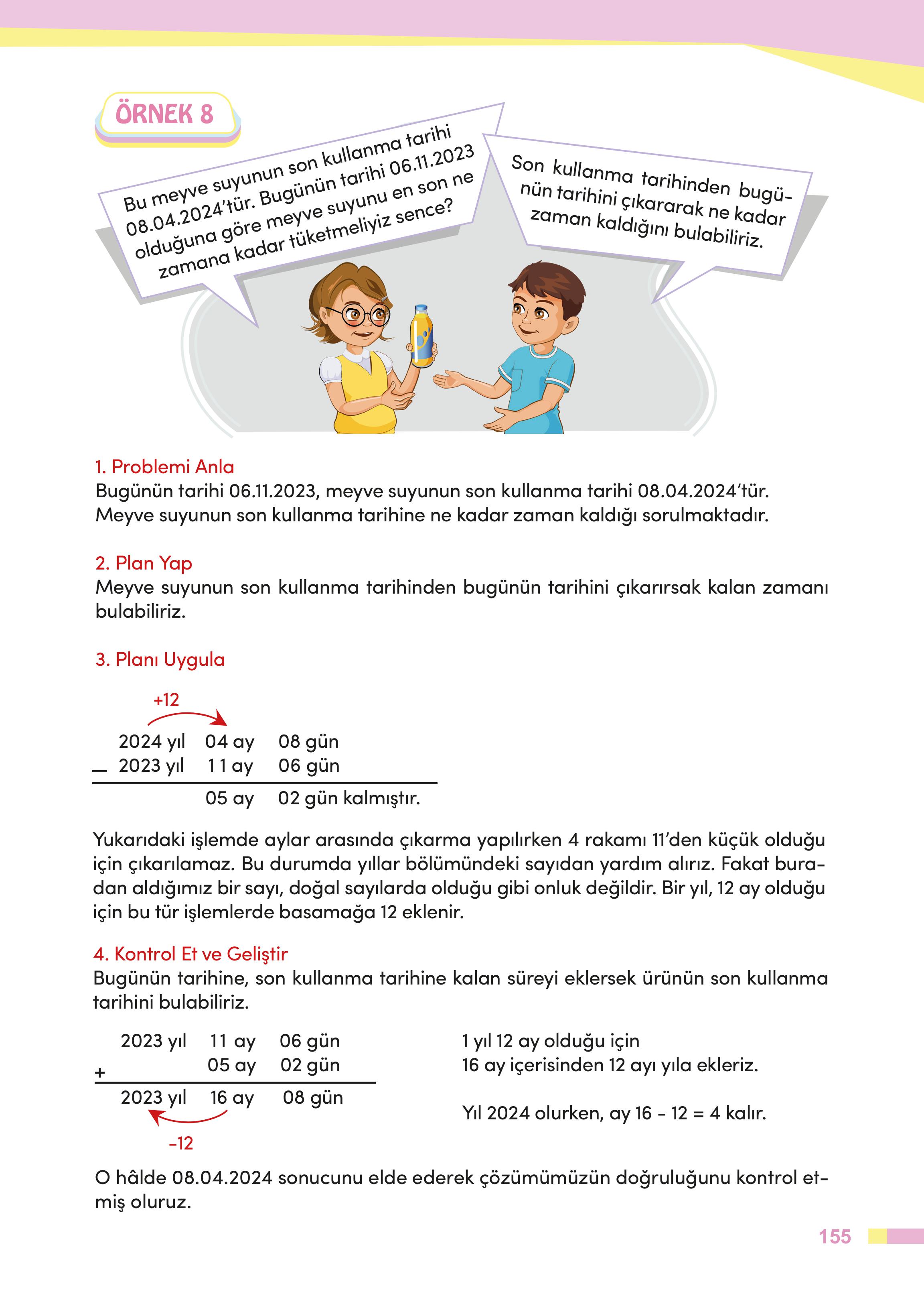 4. Sınıf Meb Yayınları Matematik Ders Kitabı Sayfa 155 Cevapları 4. Sınıf Meb Yayınları Matematik Ders Kitabı Sayfa 155 Cevapları