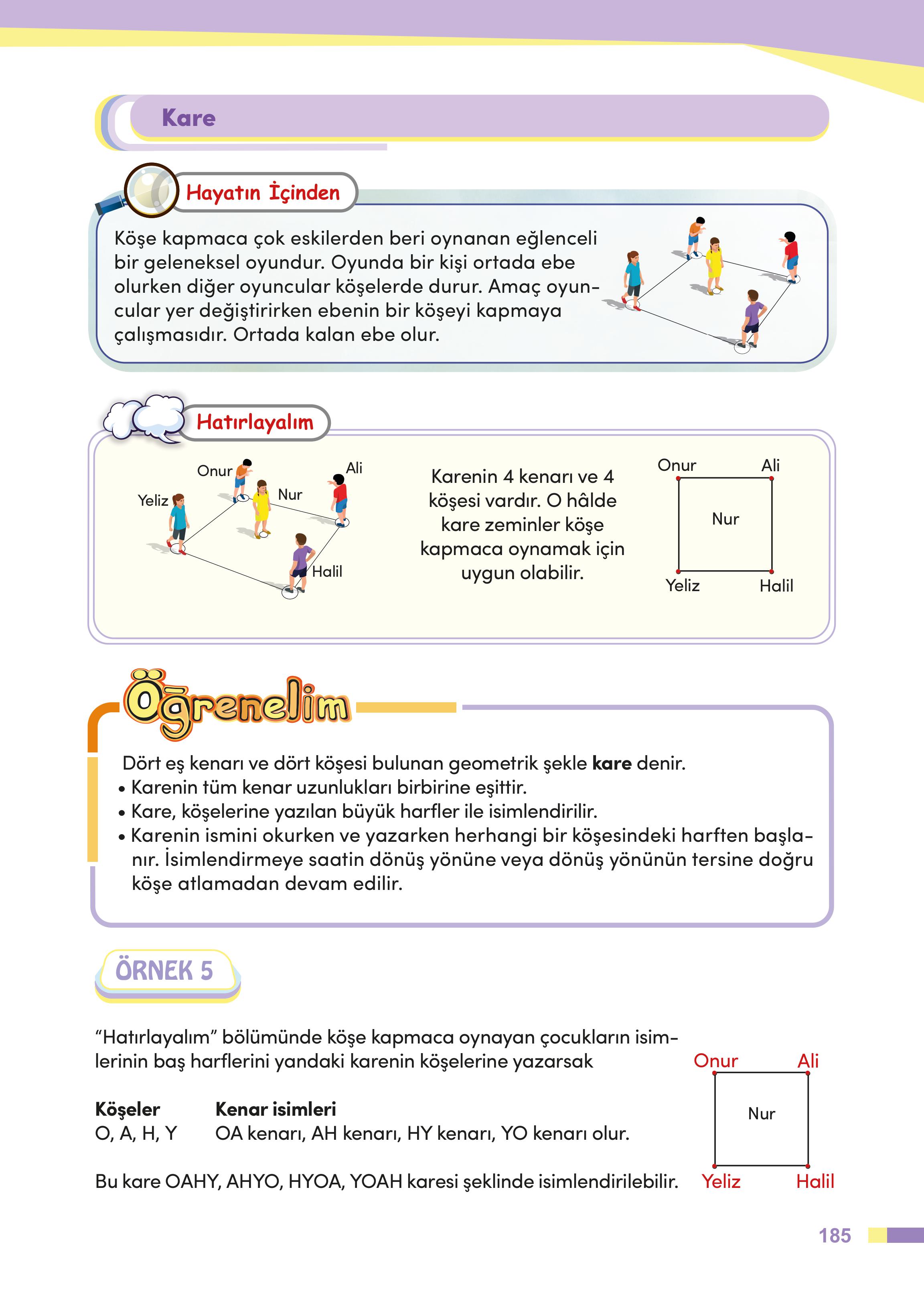 4. Sınıf Meb Yayınları Matematik Ders Kitabı Sayfa 185 Cevapları