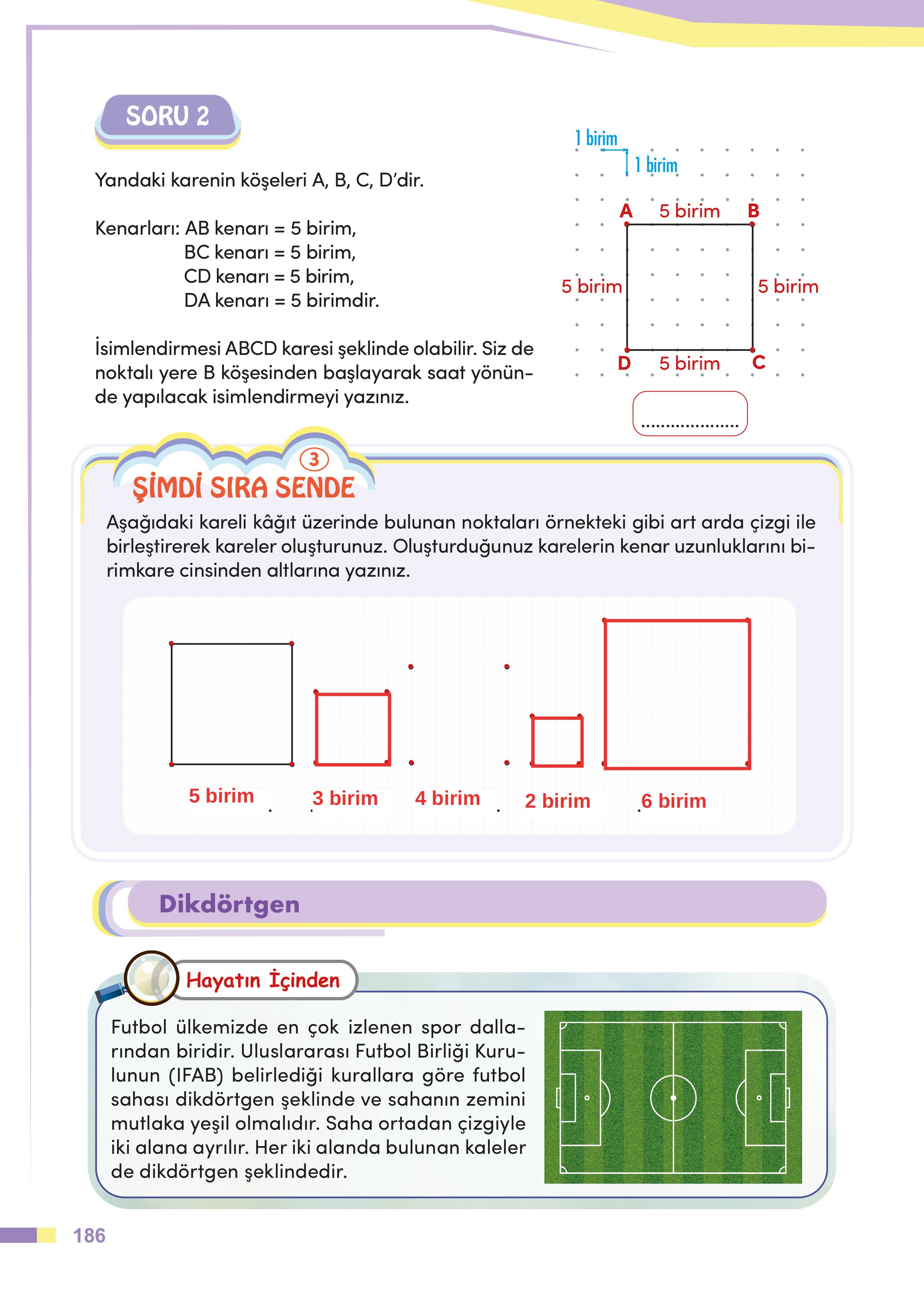 4. Sınıf Meb Yayınları Matematik Ders Kitabı Sayfa 186 Cevapları