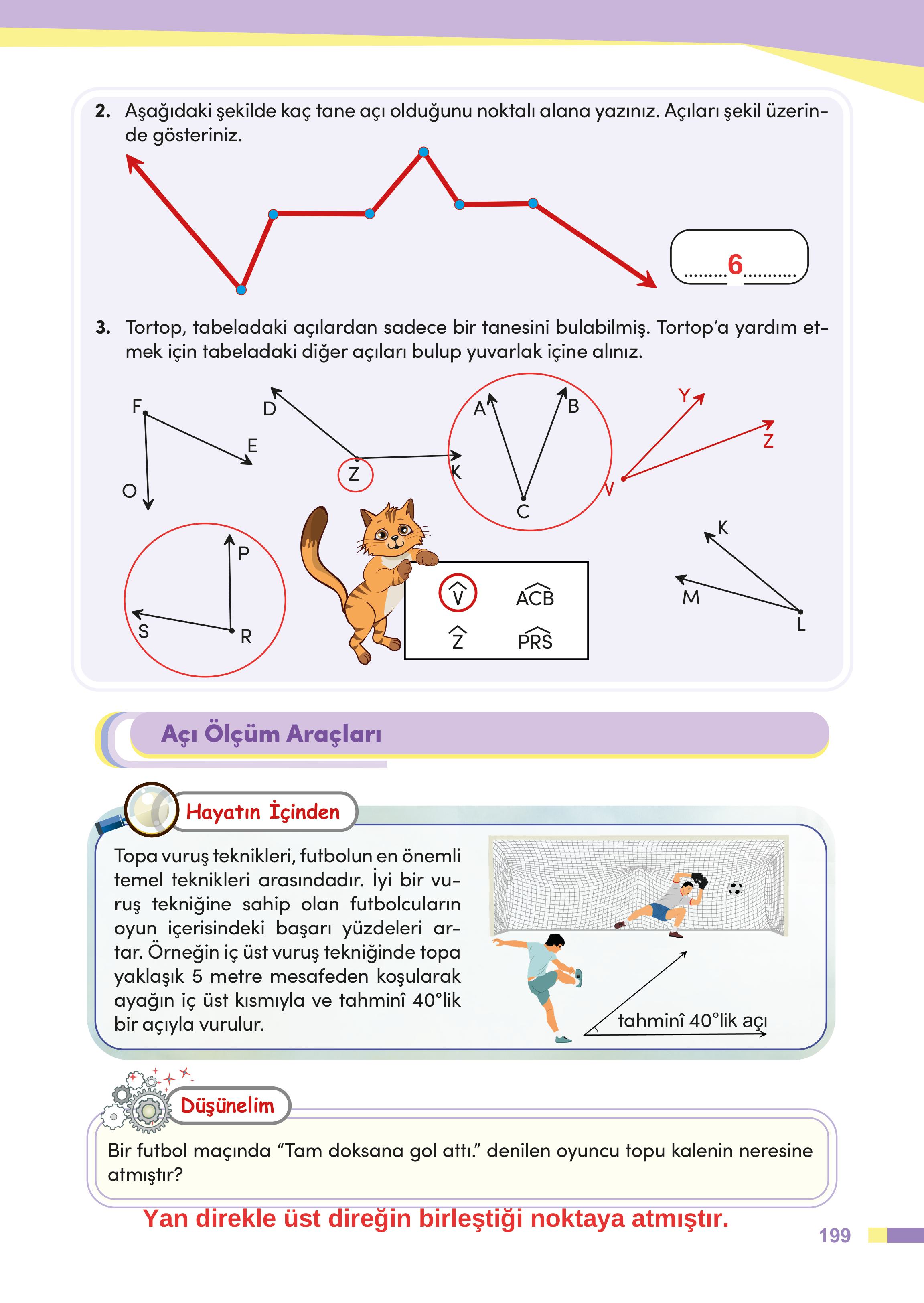 4. Sınıf Meb Yayınları Matematik Ders Kitabı Sayfa 199 Cevapları