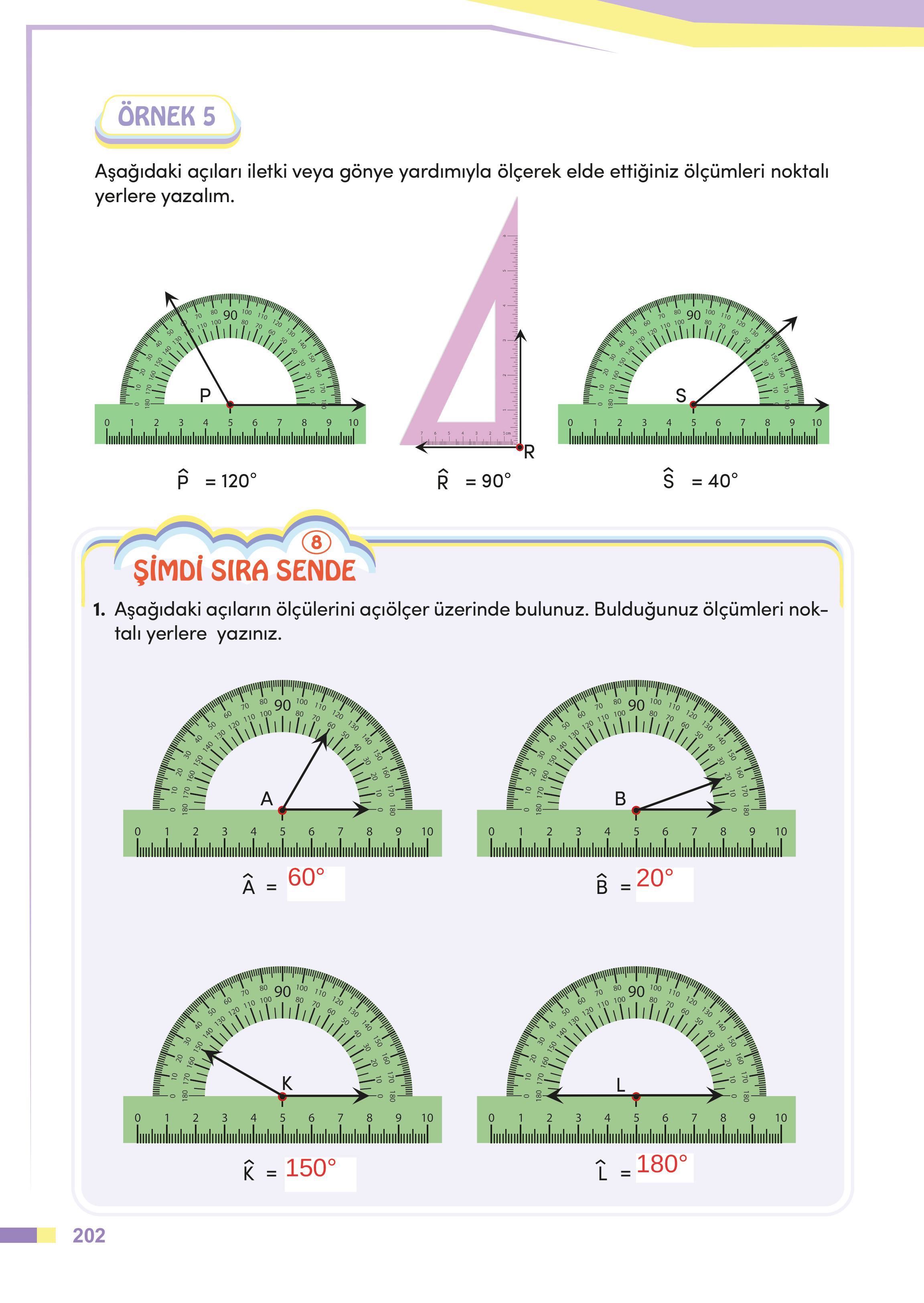4. Sınıf Meb Yayınları Matematik Ders Kitabı Sayfa 202 Cevapları