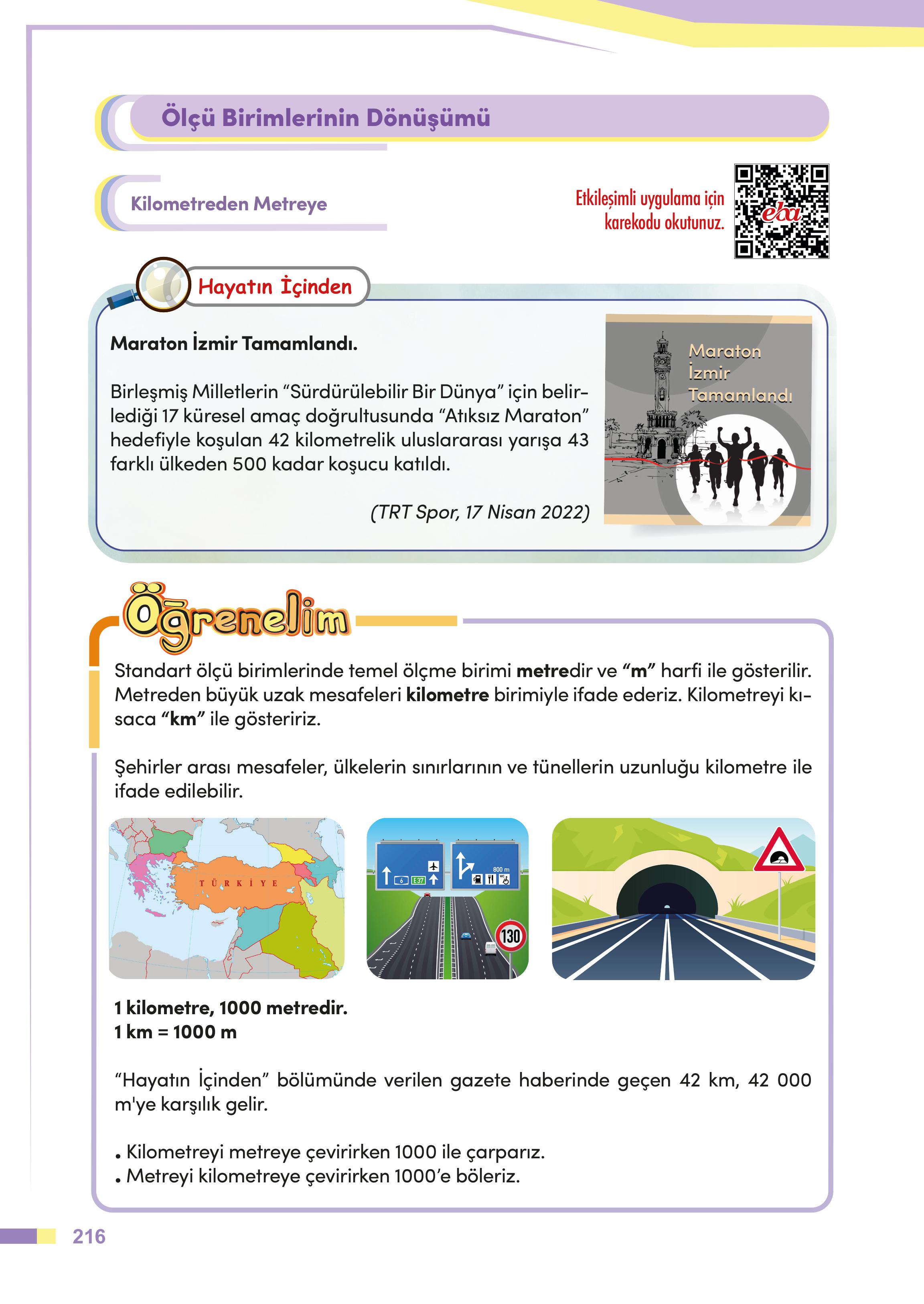 4. Sınıf Meb Yayınları Matematik Ders Kitabı Sayfa 216 Cevapları