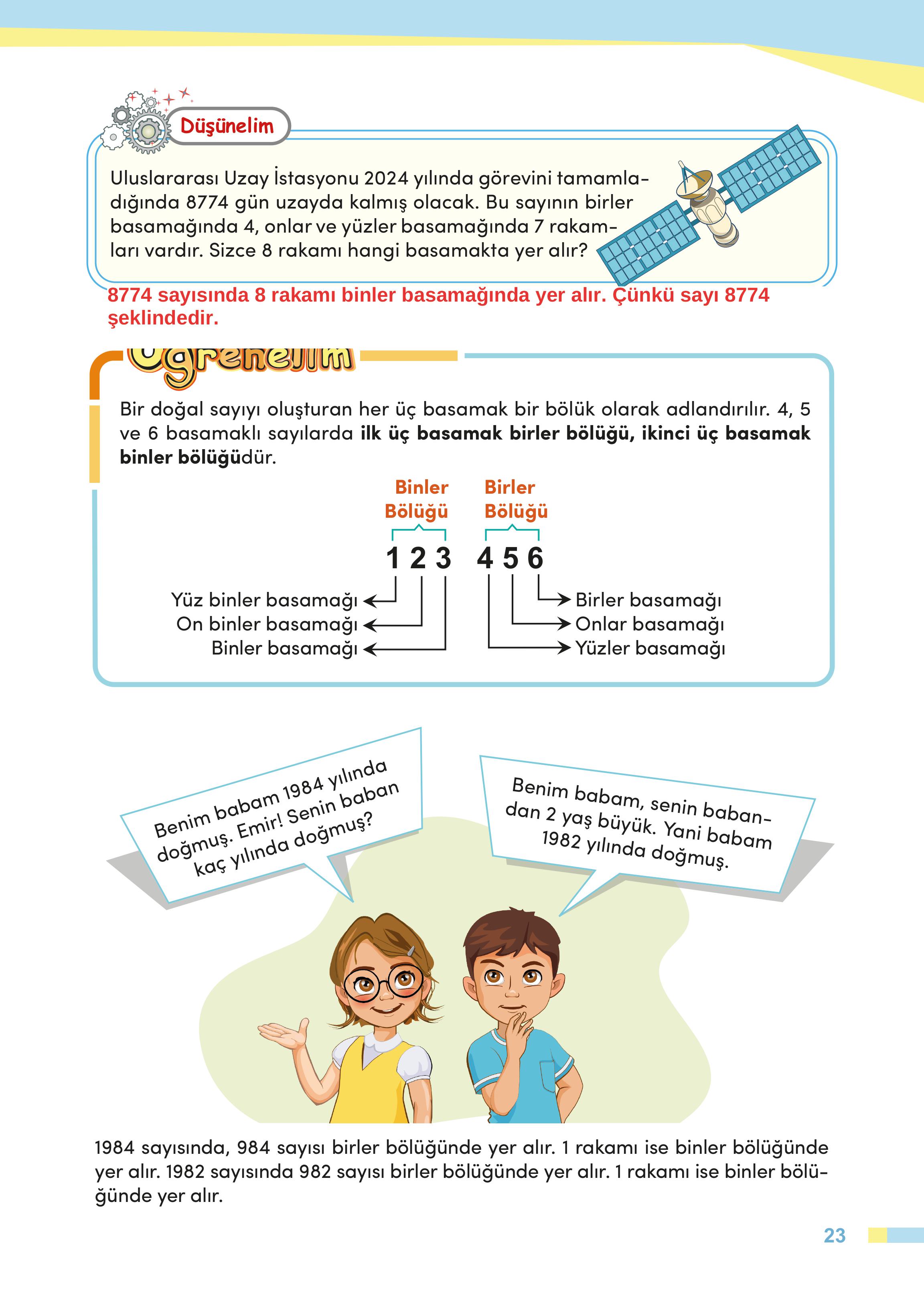 4. Sınıf Meb Yayınları Matematik Ders Kitabı Sayfa 23 Cevapları